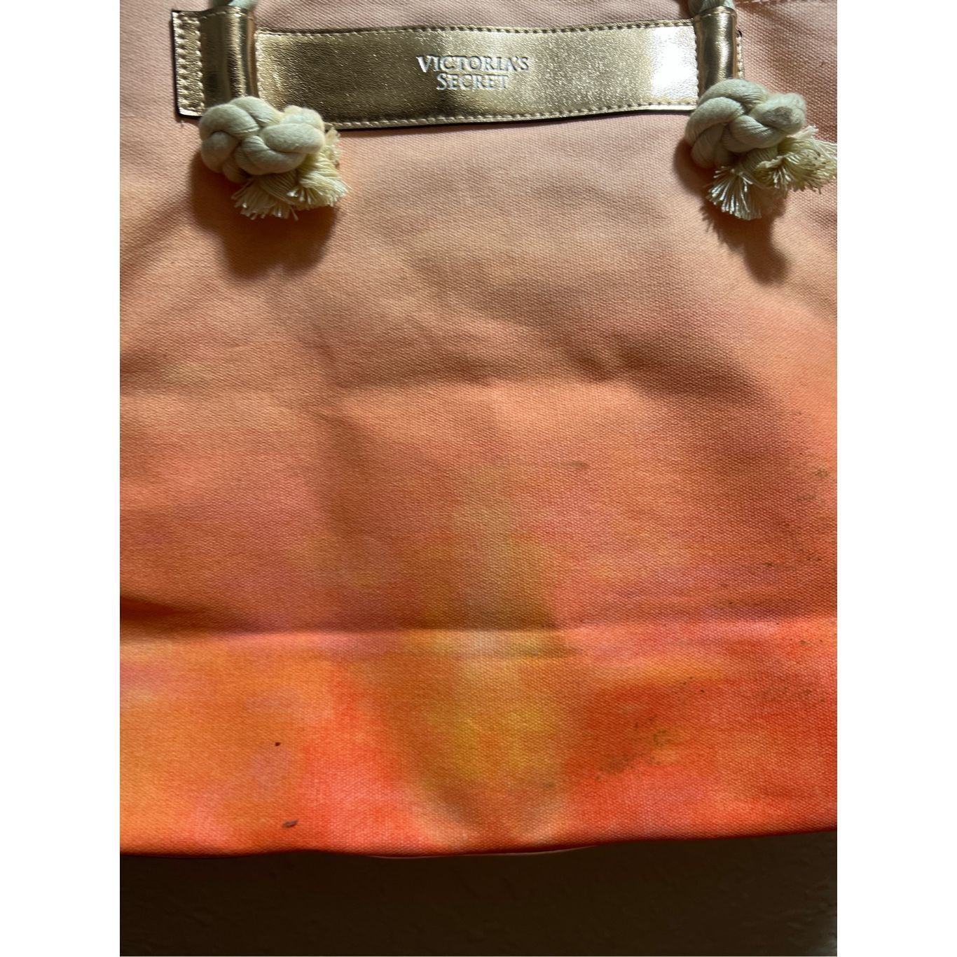 Victoria's Secret Victoria’s Secret Orange Ombré Tote Bag Preowned-Stains-Mark Size ONE SIZE - 4 Thumbnail