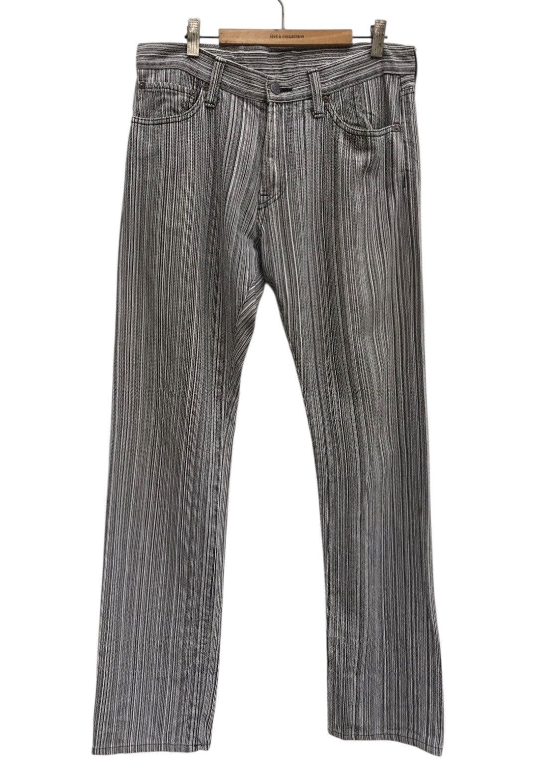 Japanese Brand Japanese Brand Acoustic Stripe Casual Pants Made in Japan Size US 32 / EU 48 - 2 Thumbnail