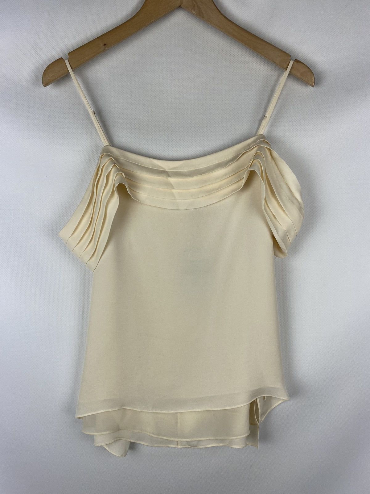 T by Alexander Wang BNWT! T Alexander Wang Pleated Shoulder silk top t shirt Size M / US 6-8 / IT 42-44 - 6 Thumbnail