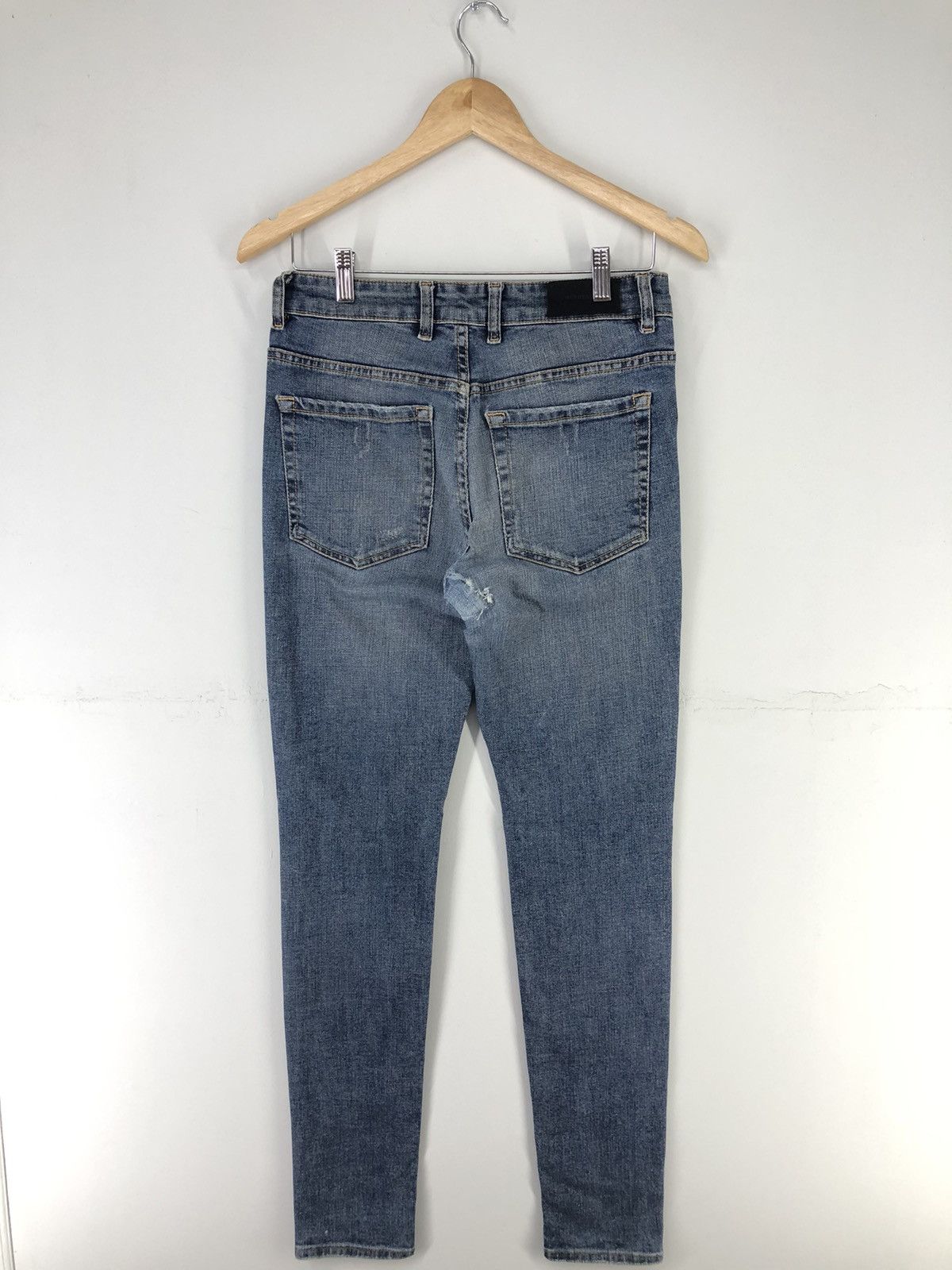 Represent Clo. Represent Destroyer Denim Rockstar Blue Skinny Jeans Size US 28 / EU 44 - 2 Thumbnail