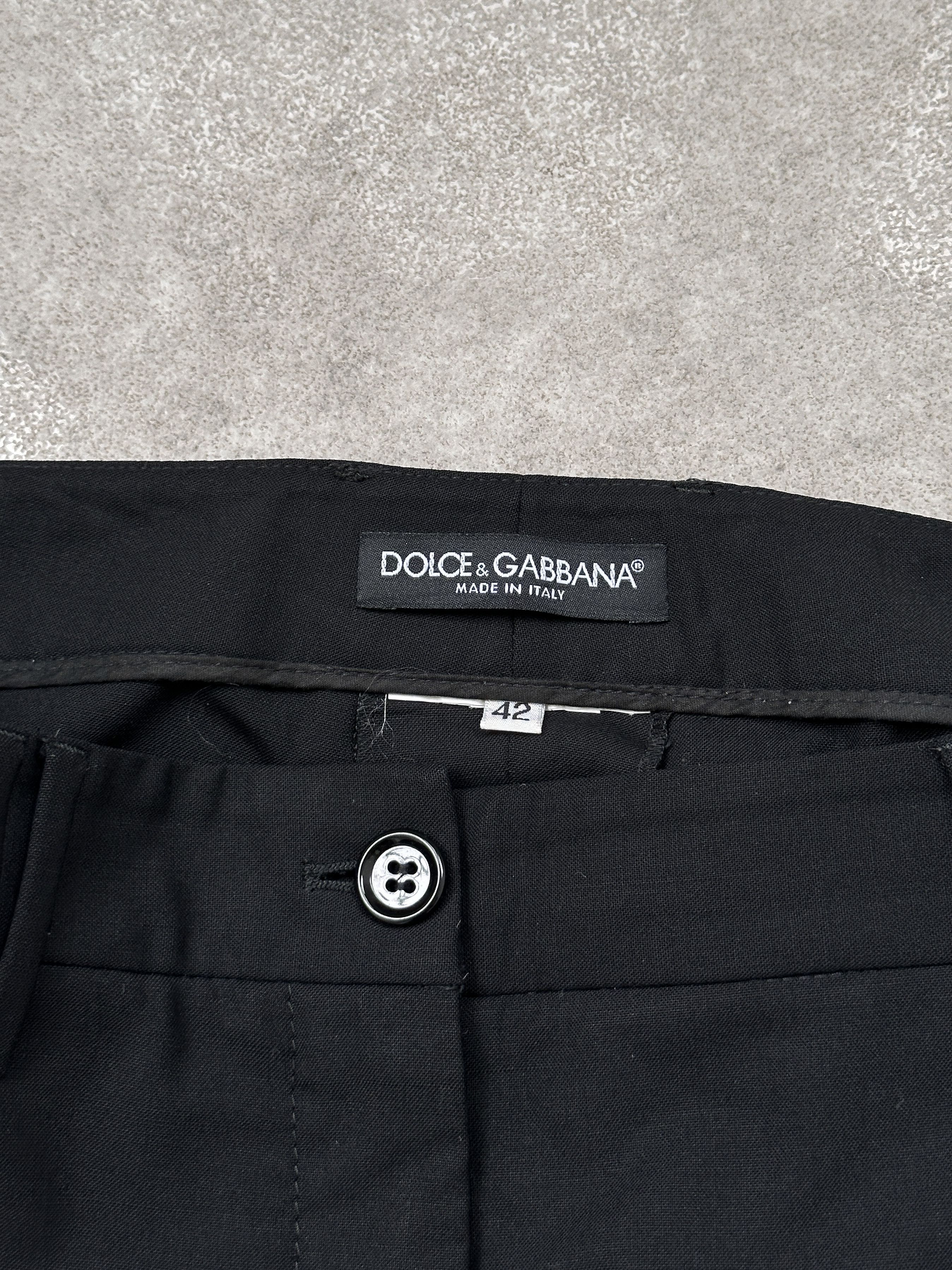 Dolce & Gabbana Dolce & Gabbana D&G Black Dress Pants Trousers Size 28" / US 6 / IT 42 - 5 Thumbnail