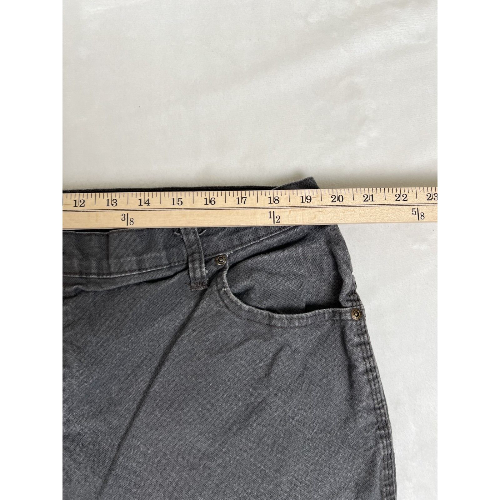 Dickies Vintage Dickies Carpenter Canvas Pants Faded Gray Size 40x32 Size US 40 / EU 56 - 2 Thumbnail