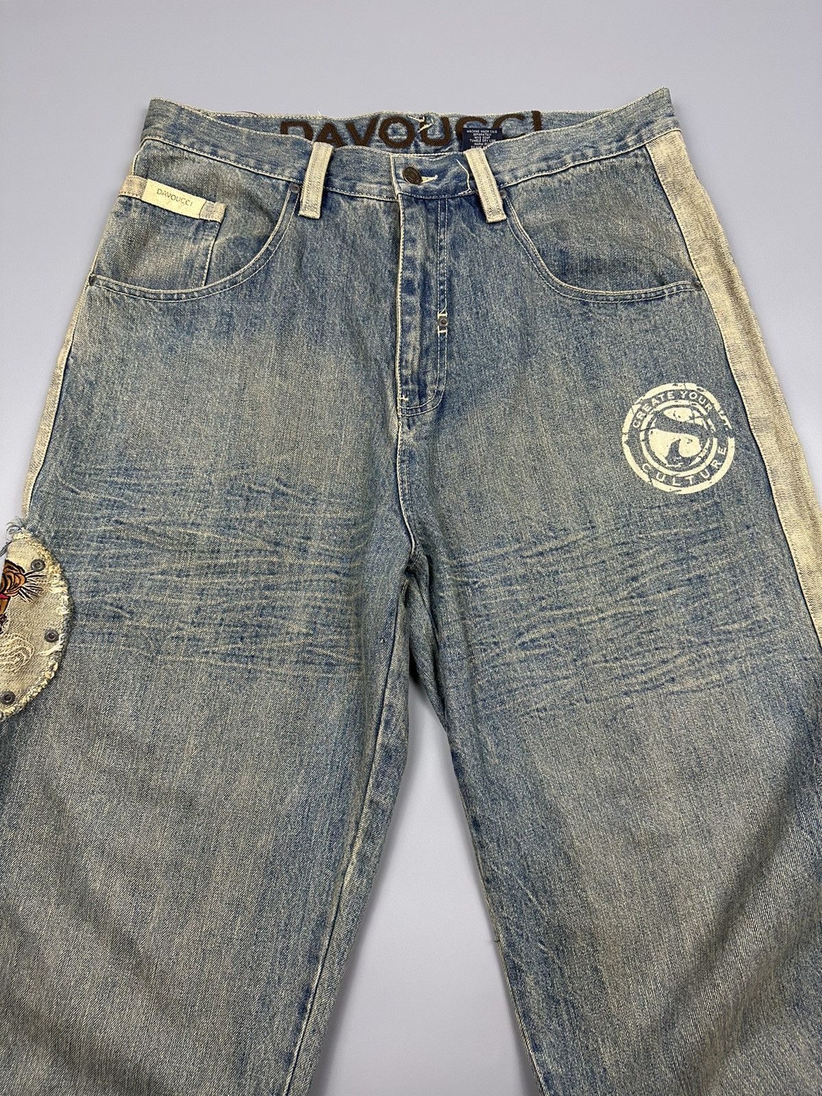 Other VINTAGE DAVOUCCI BAGGY JEANS Size US 36 / EU 52 - 5 Thumbnail