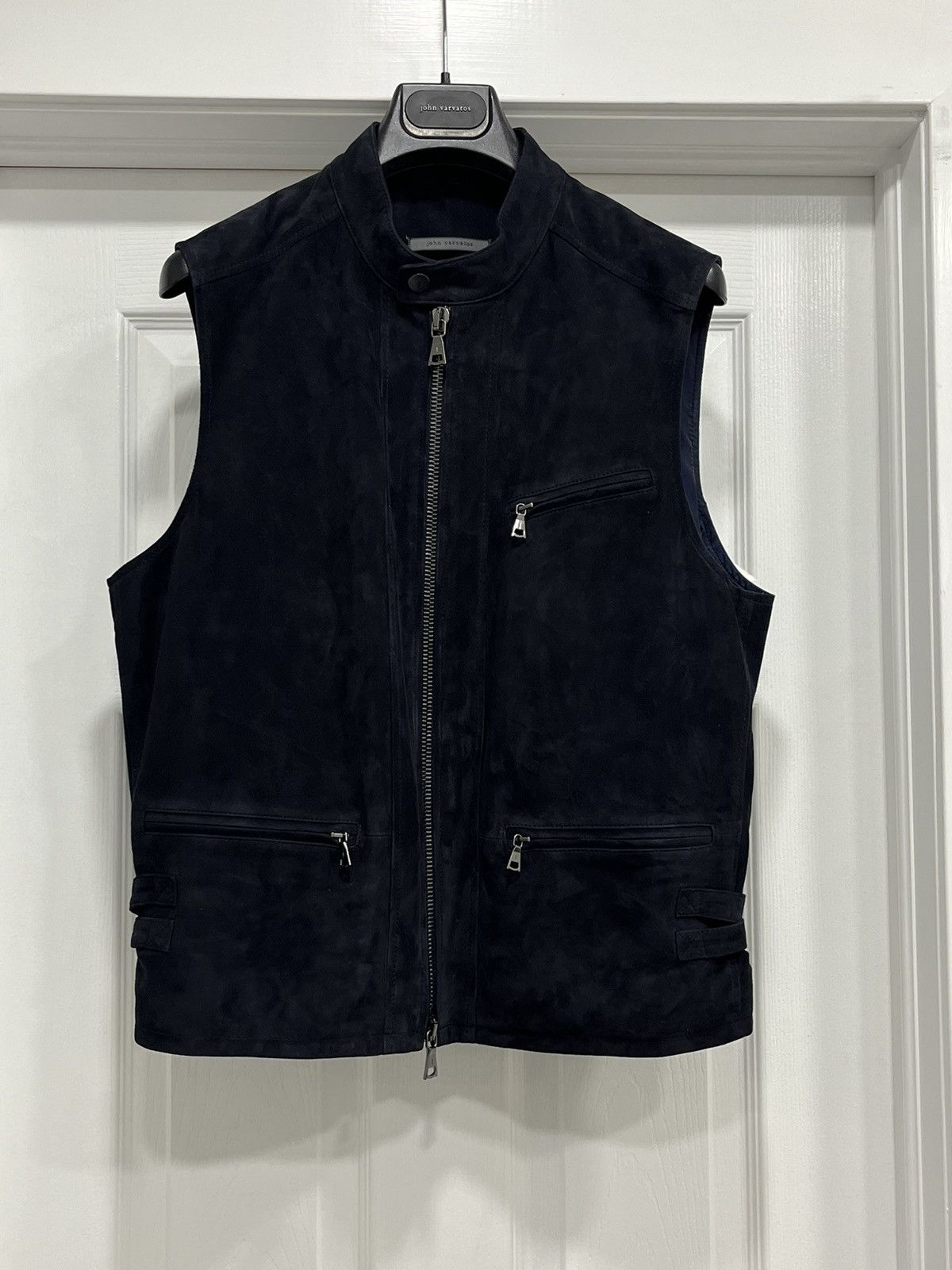 John Varvatos Goat suede Biker Moto vest. 48 Size US M / EU 48-50 / 2 - 12 Thumbnail