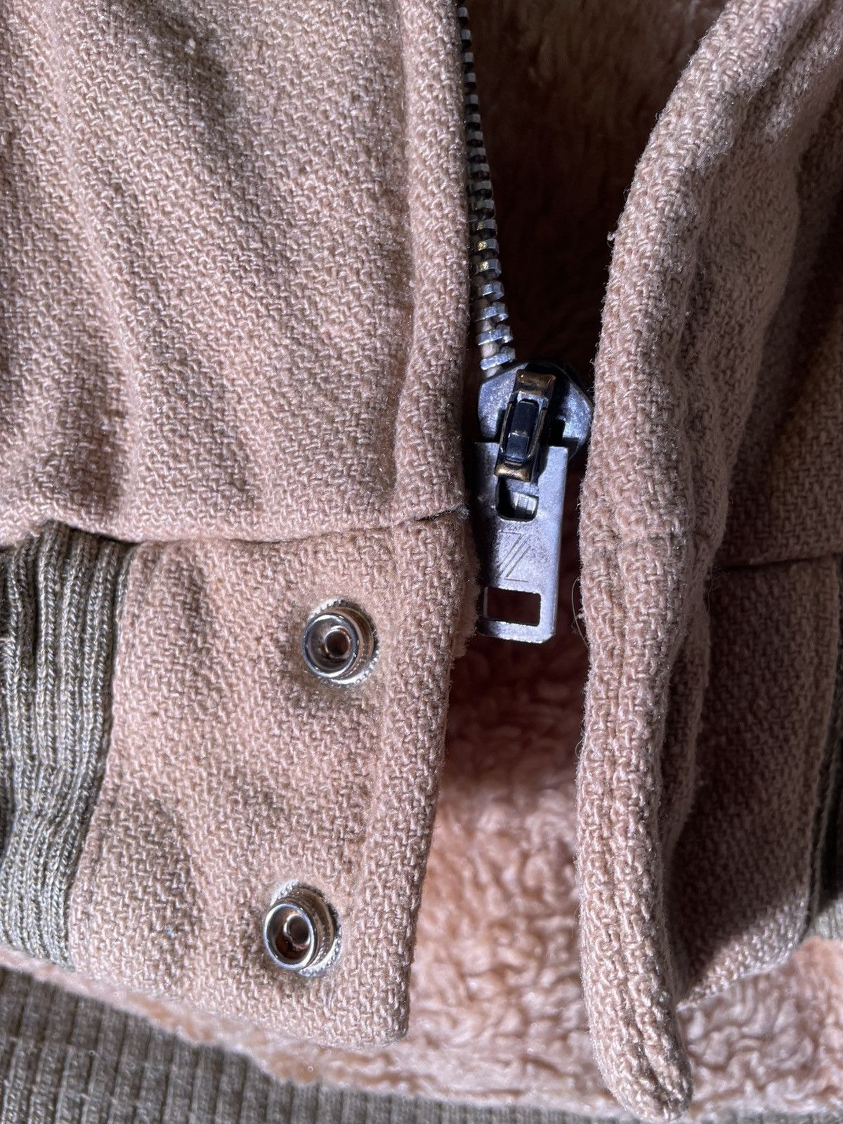 Vintage 70’s 80’s VTG Vintage Brown Tan Fur Fabric Zipper Jacket Size US S / EU 44-46 / 1 - 4 Thumbnail