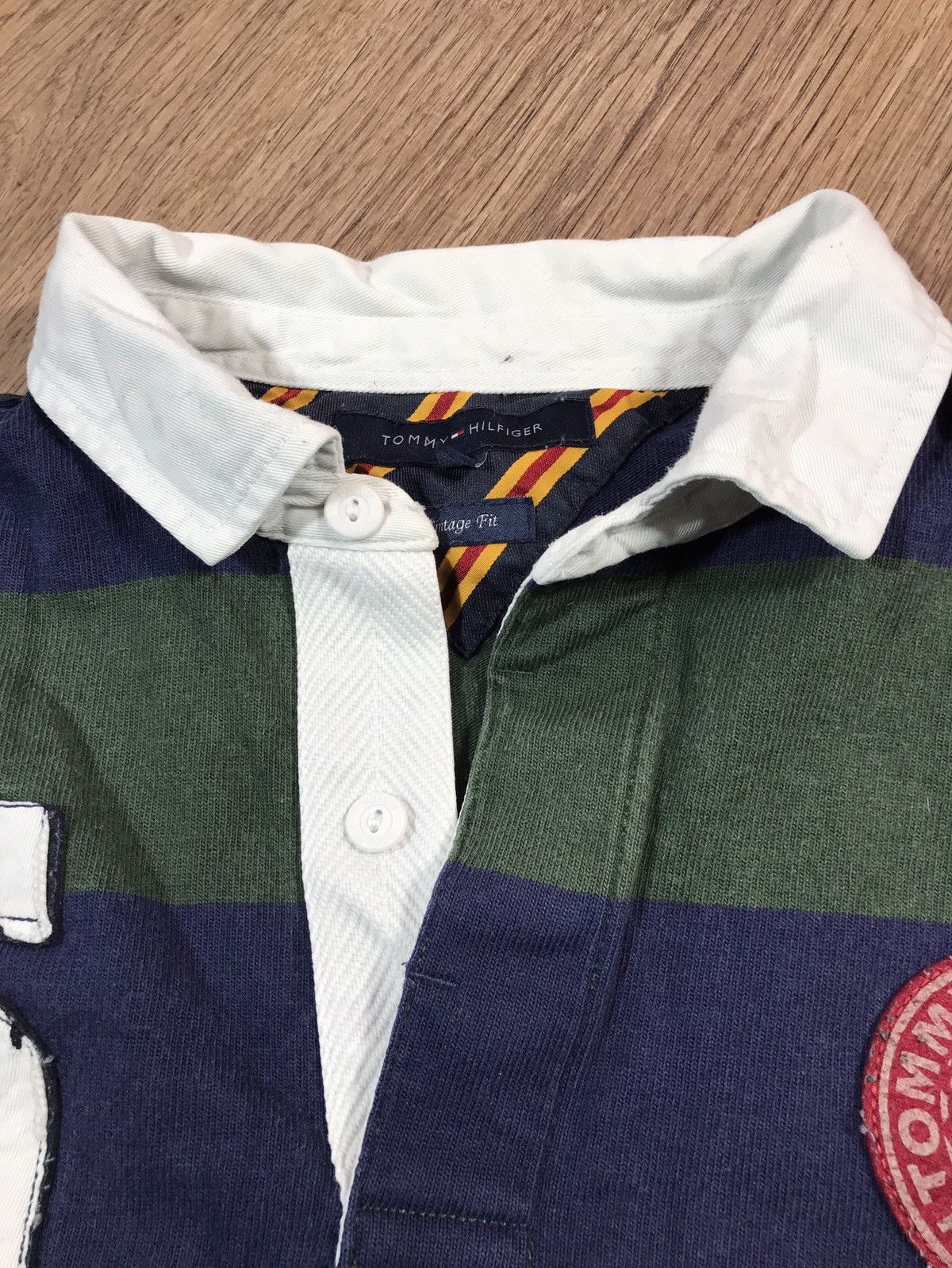 Tommy Hilfiger × Vintage Vintage Tommy Hilfiger Rugby Size US L / EU 52-54 / 3 - 7 Thumbnail