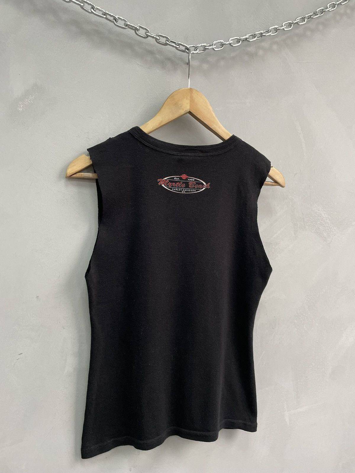 Harley Davidson Rare 90s flames haley davidson slim tank top y2k Size US M / EU 48-50 / 2 - 9 Thumbnail