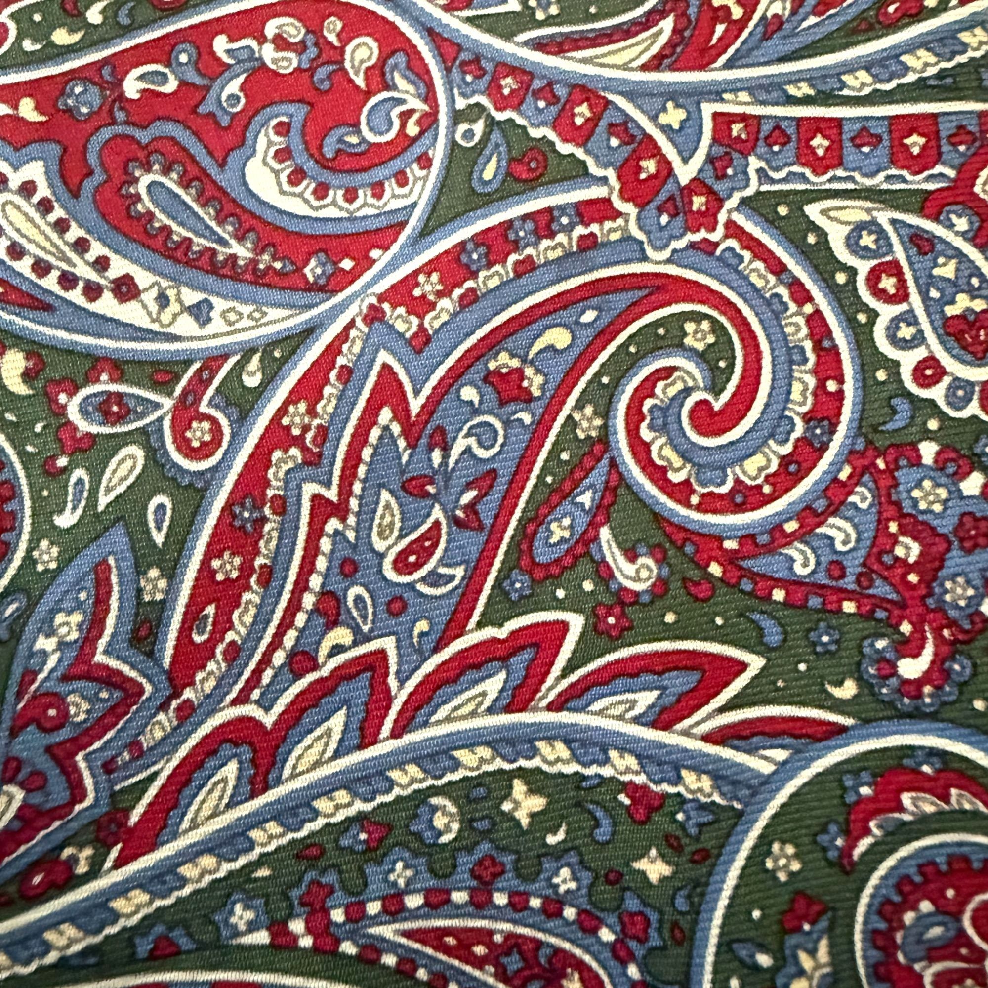 Polo Ralph Lauren Vintage NOS Polo Ralph Lauren Paisley Necktie Silk Hand Made Size ONE SIZE - 3 Thumbnail