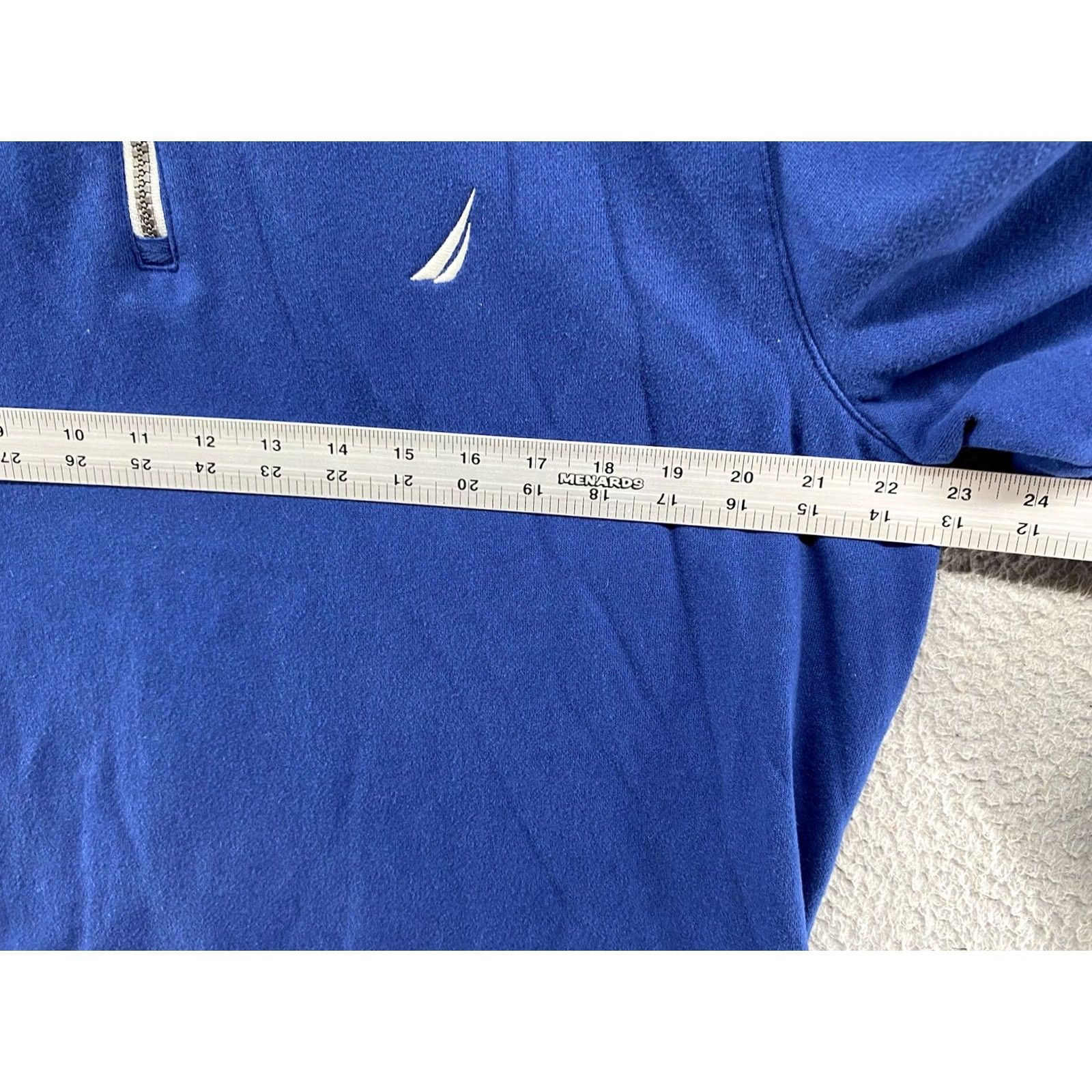 Nautica Nautica Men's 1/4 Zip Pullover Sweater Blue L Shirt Adults Mens Size L Size US L / EU 52-54 / 3 - 4 Thumbnail