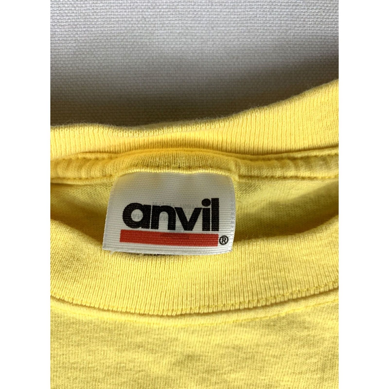 Anvil VINTAGE Disneyland Volunt EARS T-shirt Anvil Tag Size Medium Double Sided Yellow Mickey Mouse 90s Mens Shirt Size US M / EU 48-50 / 2 - 3 Thumbnail