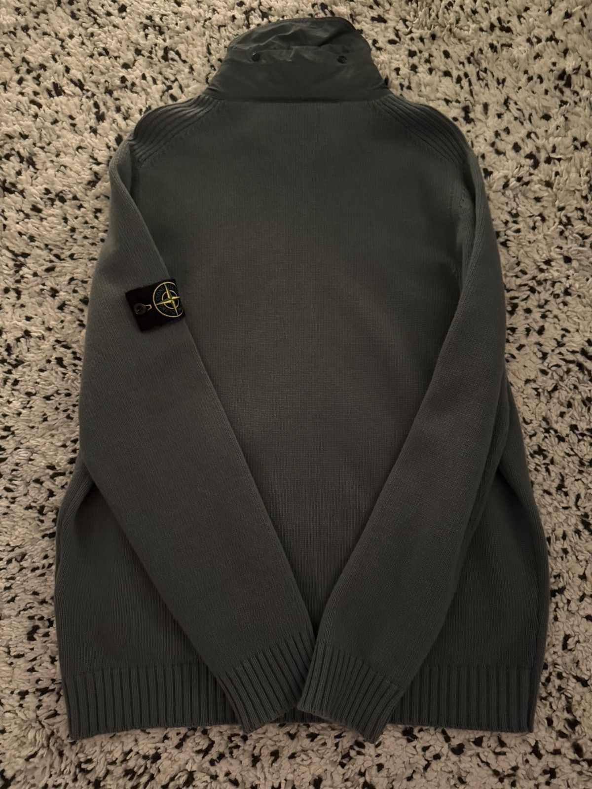 Stone Island Lightly worn Stone Island knit wool zipped sweater. Size US XXL / EU 58 / 5 - 3 Thumbnail