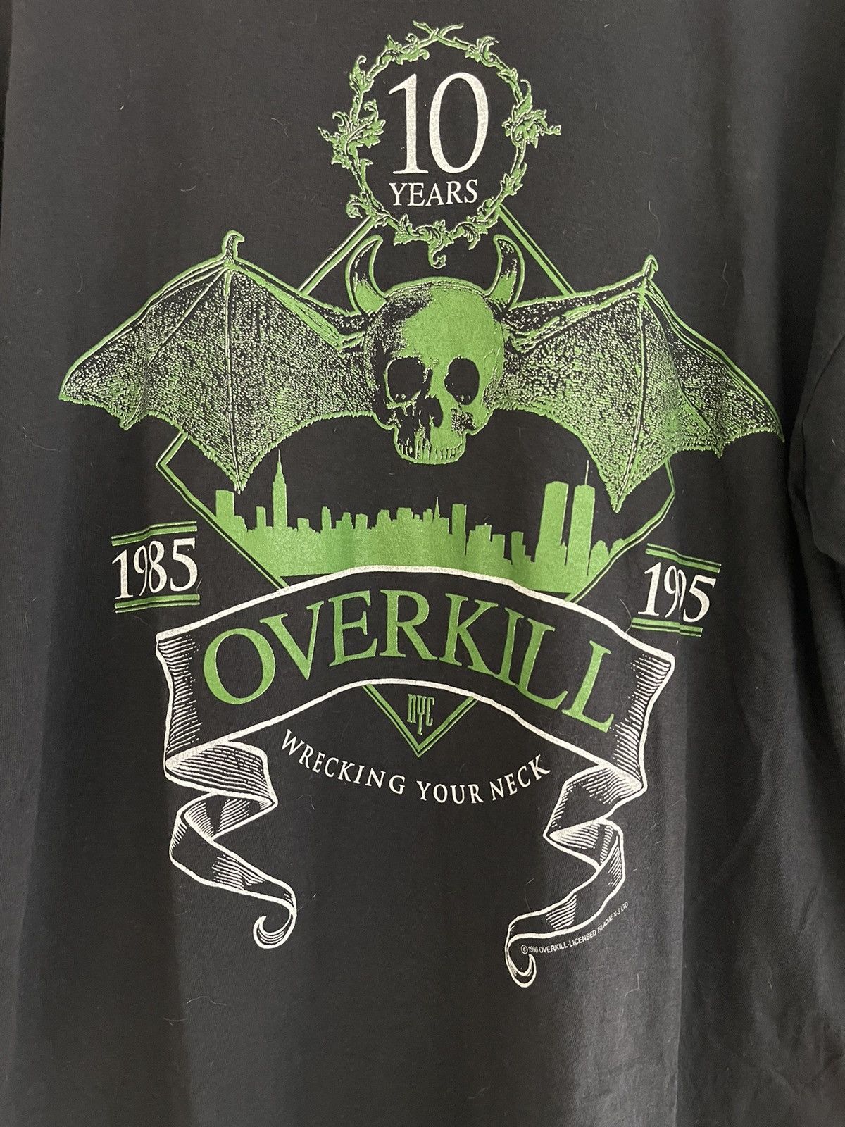 Band Tees × Vintage Vintage 1996 Overkill Wrecking Your Neck Size US XL / EU 56 / 4 - 3 Thumbnail