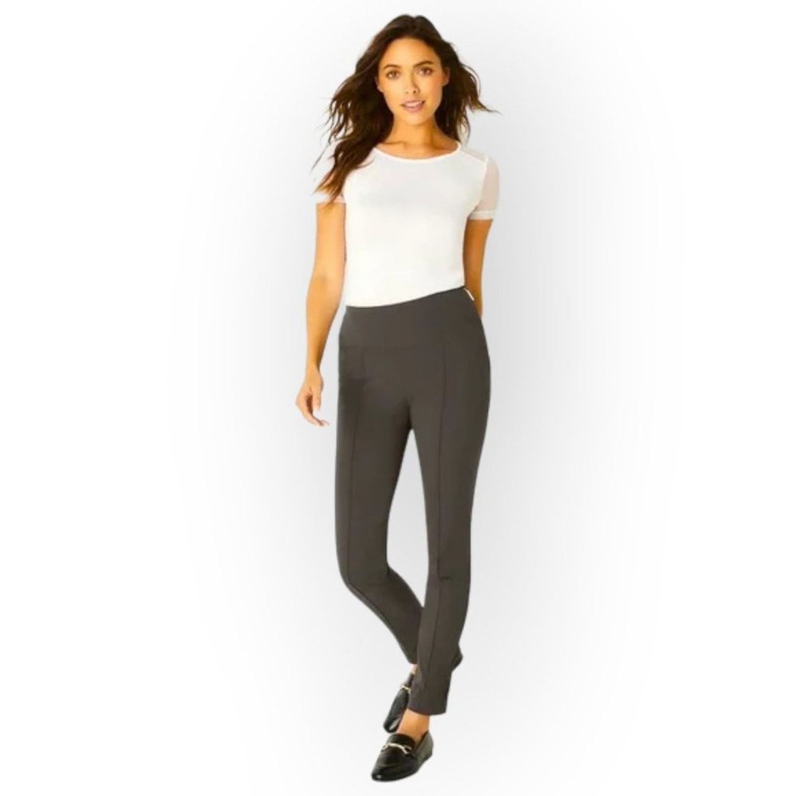 Other Anatomie Sonia Curvy Side Zip Travel Pant Gray XS 26x32 Size 27" / US 4 / IT 40 - 3 Thumbnail