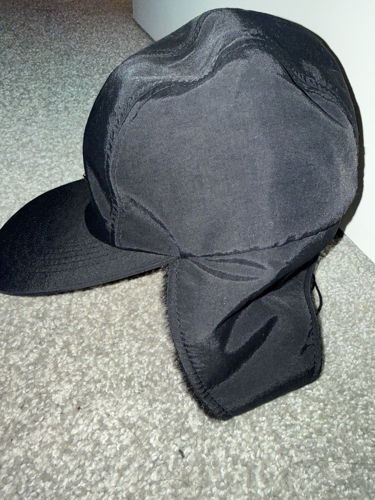 DENIM TEARS × Stussy Stussy x Denim Tears Earflap Cap - Size S/M - Black Size ONE SIZE - 2 Thumbnail