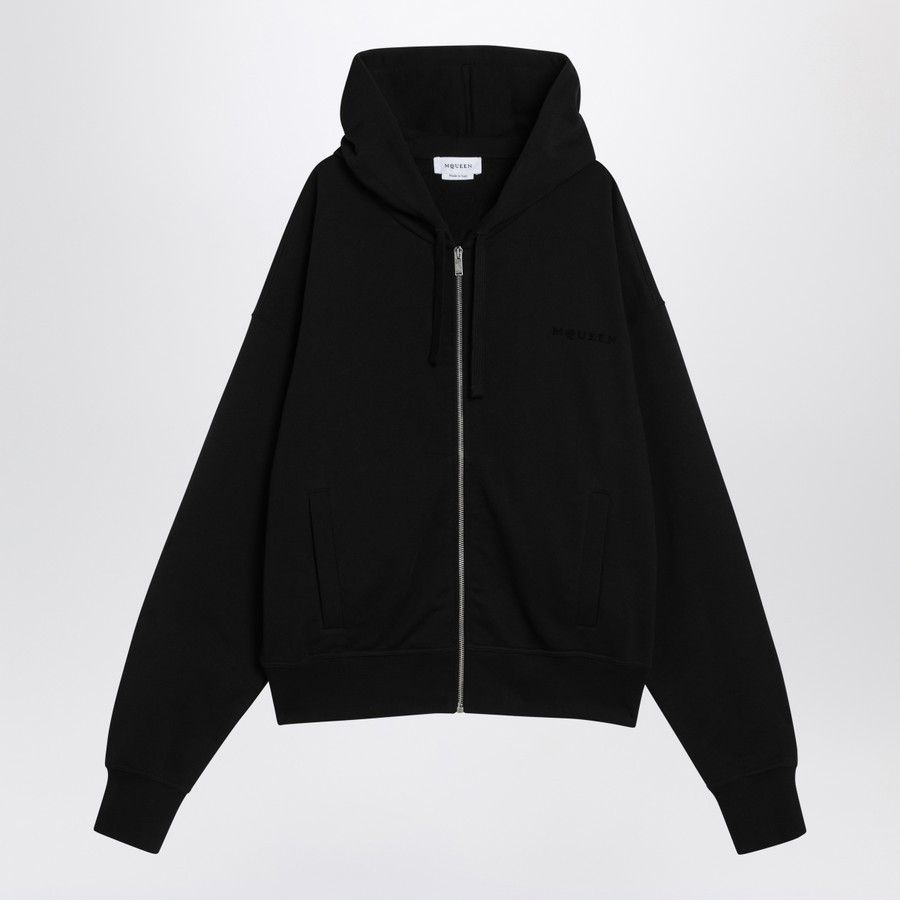 Alexander McQueen o1d2blof0126 Cotton Hoodie in Black Size US L / EU 52-54 / 3 - 1 Thumbnail