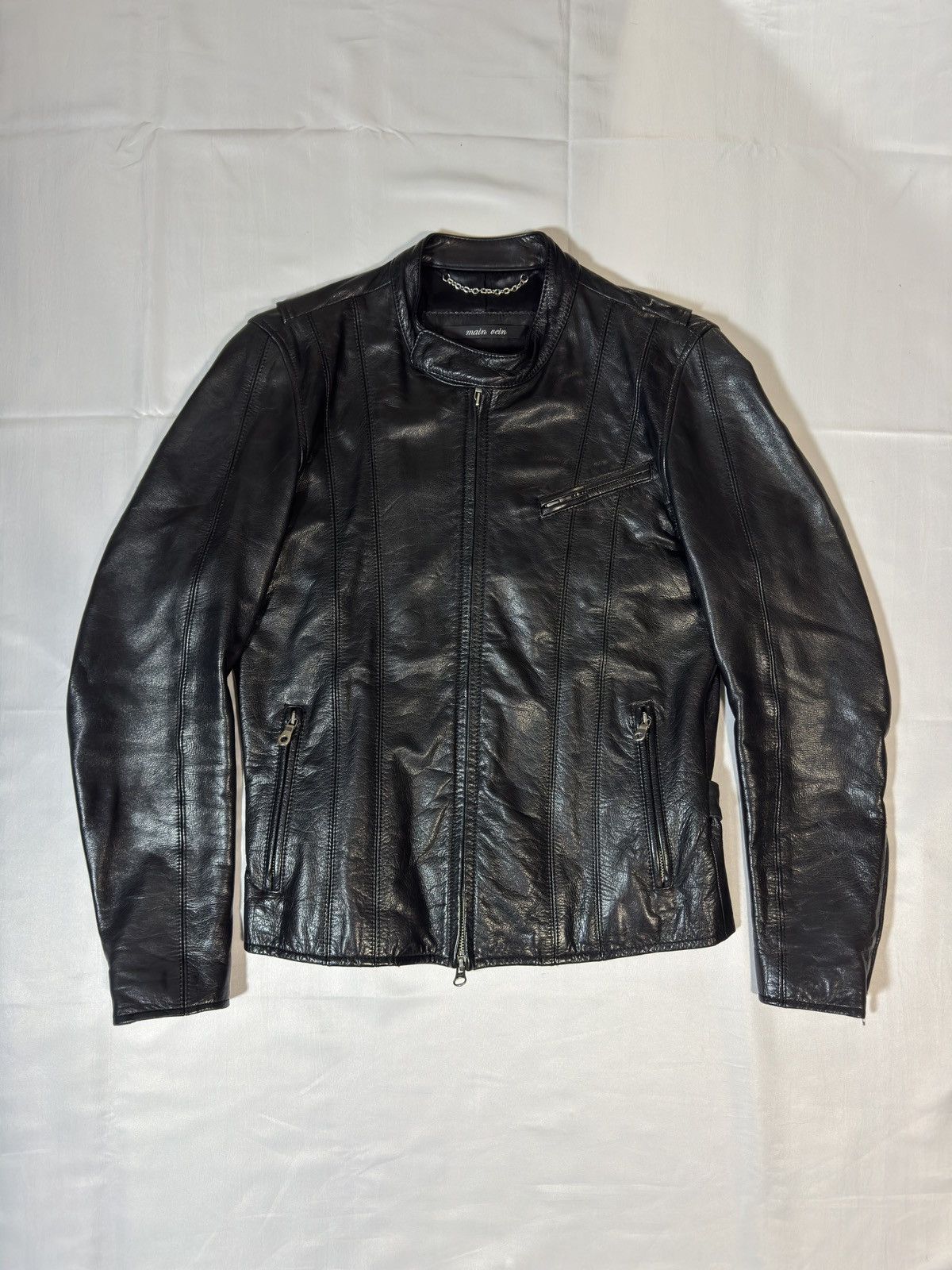 Dior × Hedi Slimane 06AW 'A2' 4 pockets leather jacket sz 44 | Grailed