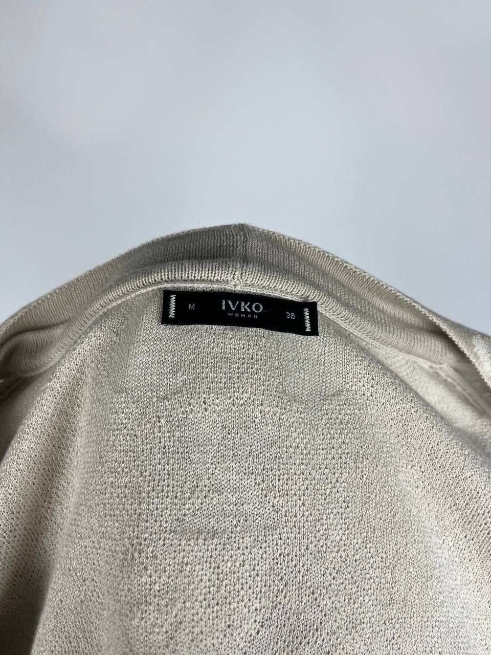 Designer Ivko Ornament Pattern Long Cardigan Off-White Size 38 (0478) Size M / US 6-8 / IT 42-44 - 8 Thumbnail