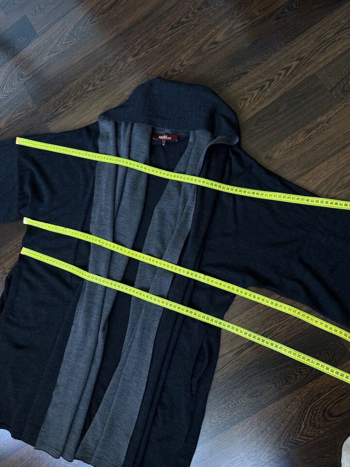 Max Mara Max Mara Women's Long Cardigan Fine Wool Gray Size M Size M / US 6-8 / IT 42-44 - 16 Thumbnail