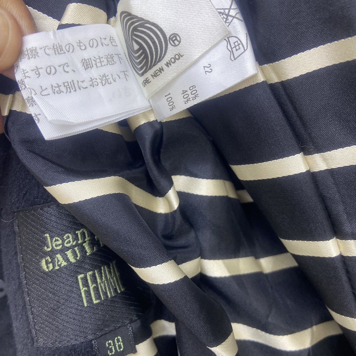 Jean Paul Gaultier 🔥Jean Paul Gaultier Wool Long Coat Size XS / US 0-2 / IT 36-38 - 18 Thumbnail