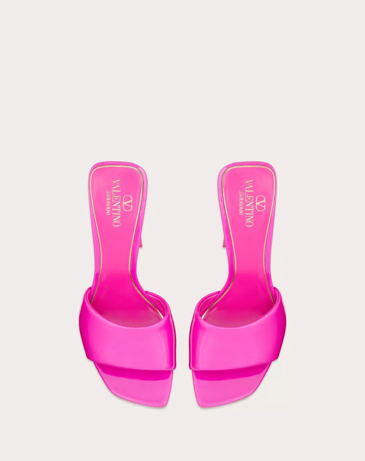 Valentino o1s1wg111125 One Stud Hyper Leather Slide Sandal in Pink Size US 11 / IT 41 - 5 Thumbnail
