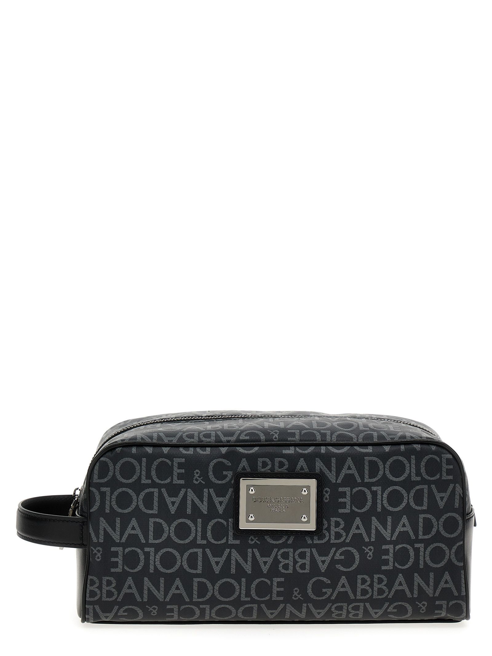 Dolce & Gabbana Leather Toiletry Bag Size ONE SIZE - 1 Thumbnail