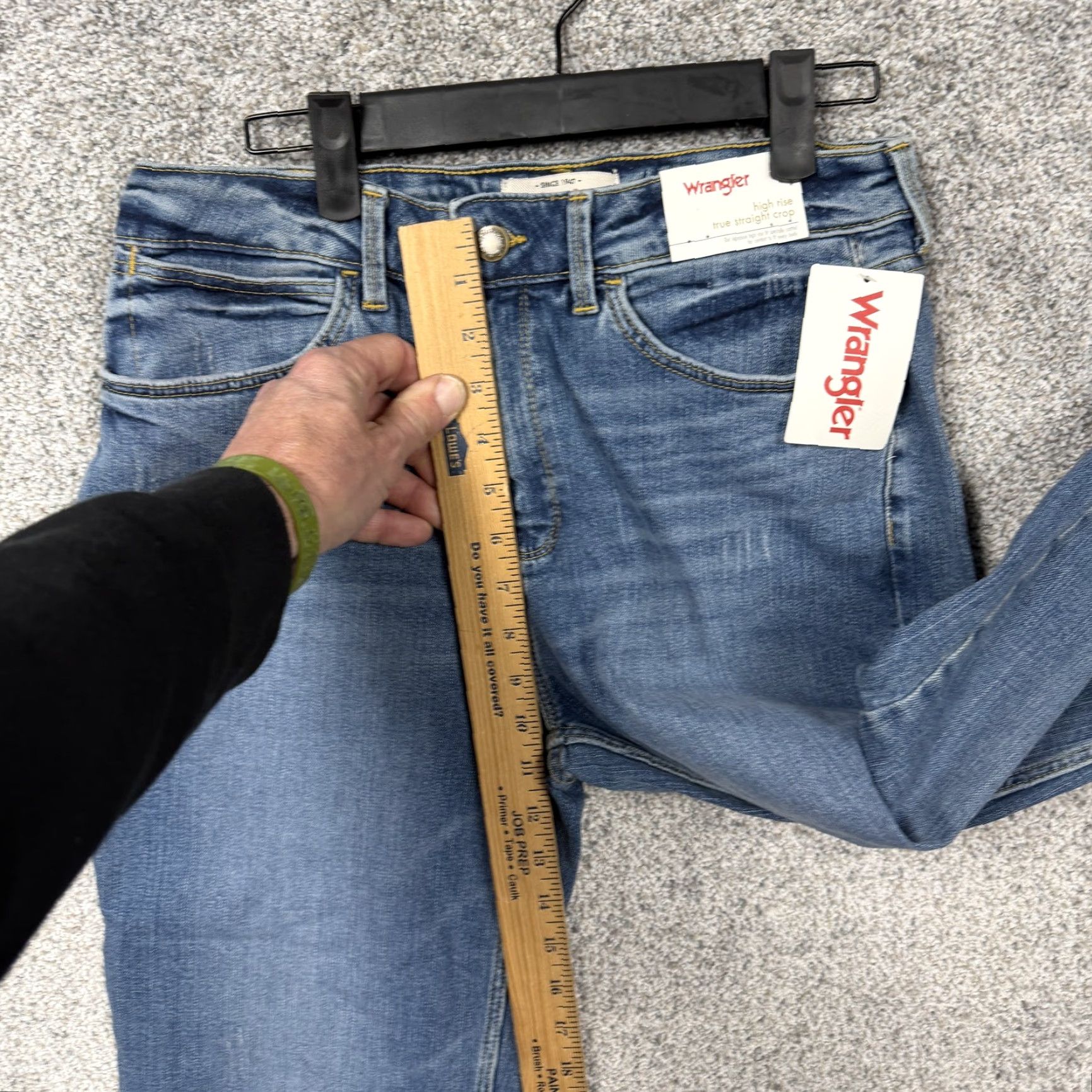 Wrangler Wrangler Jeans Womens High Rise True Straight Crop 29x24 Blue Stretch Denim 8/29 Size 30" / US 8 / IT 44 - 5 Thumbnail