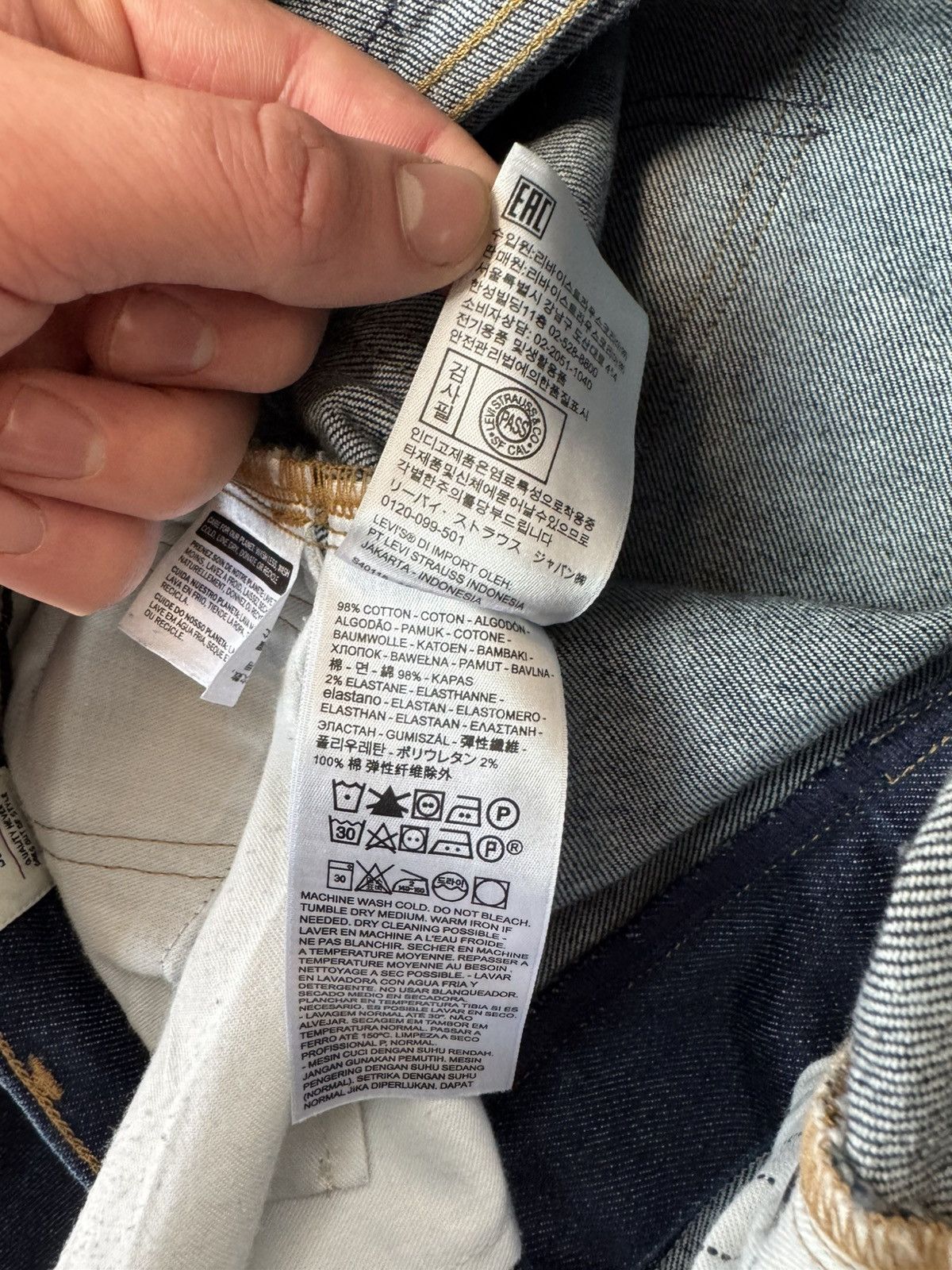 Levi's Made & Crafted Levi's Made in Japan 511 Slim Fit Selvedge Men's Jeans Size US 30 / EU 46 - 13 Thumbnail