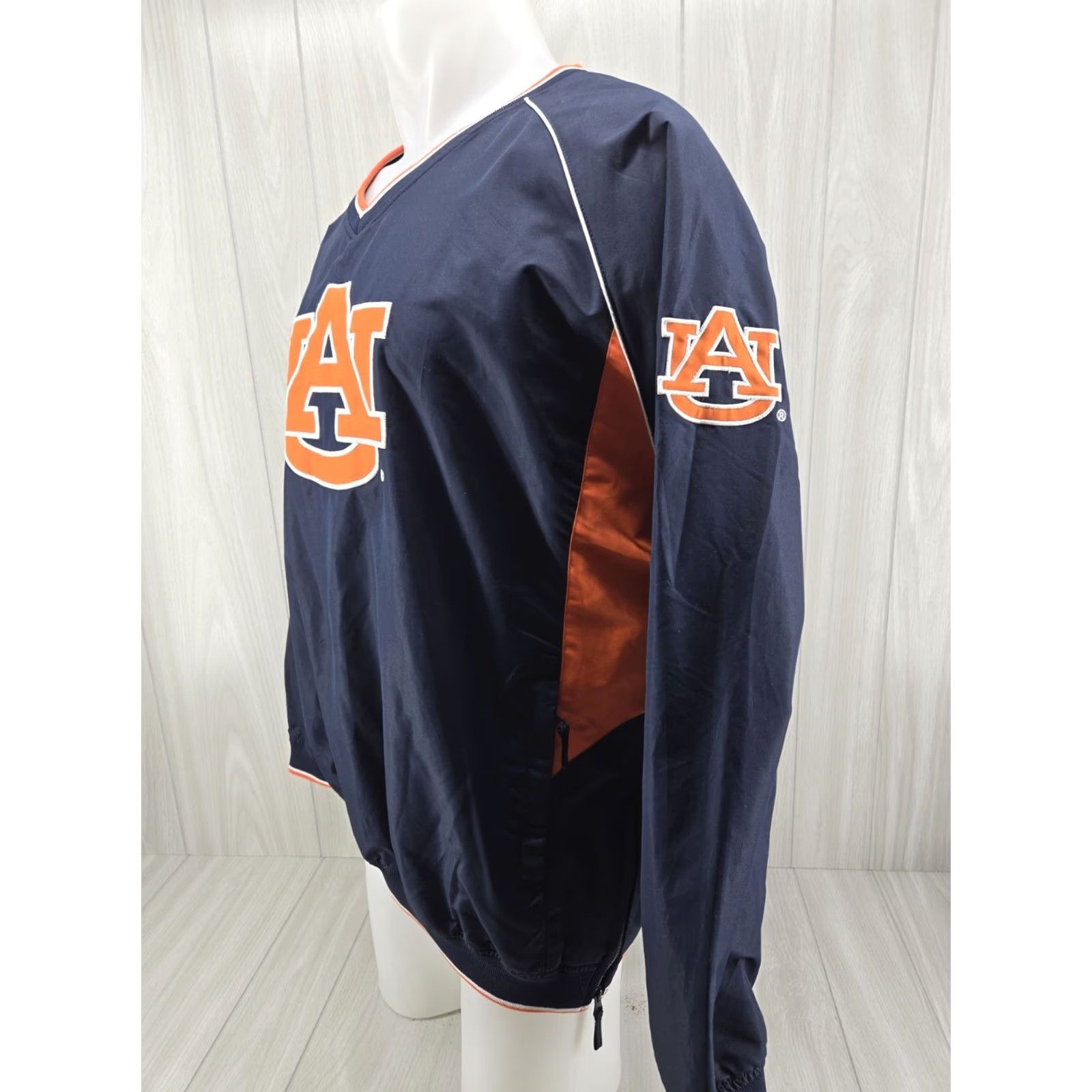 Vintage VINTAGE Colosseum Auburn Tigers Pull Over Jacket Windbreaker SZ XL Men Gray Blue Embroidered Logo Size US XL / EU 56 / 4 - 3 Thumbnail