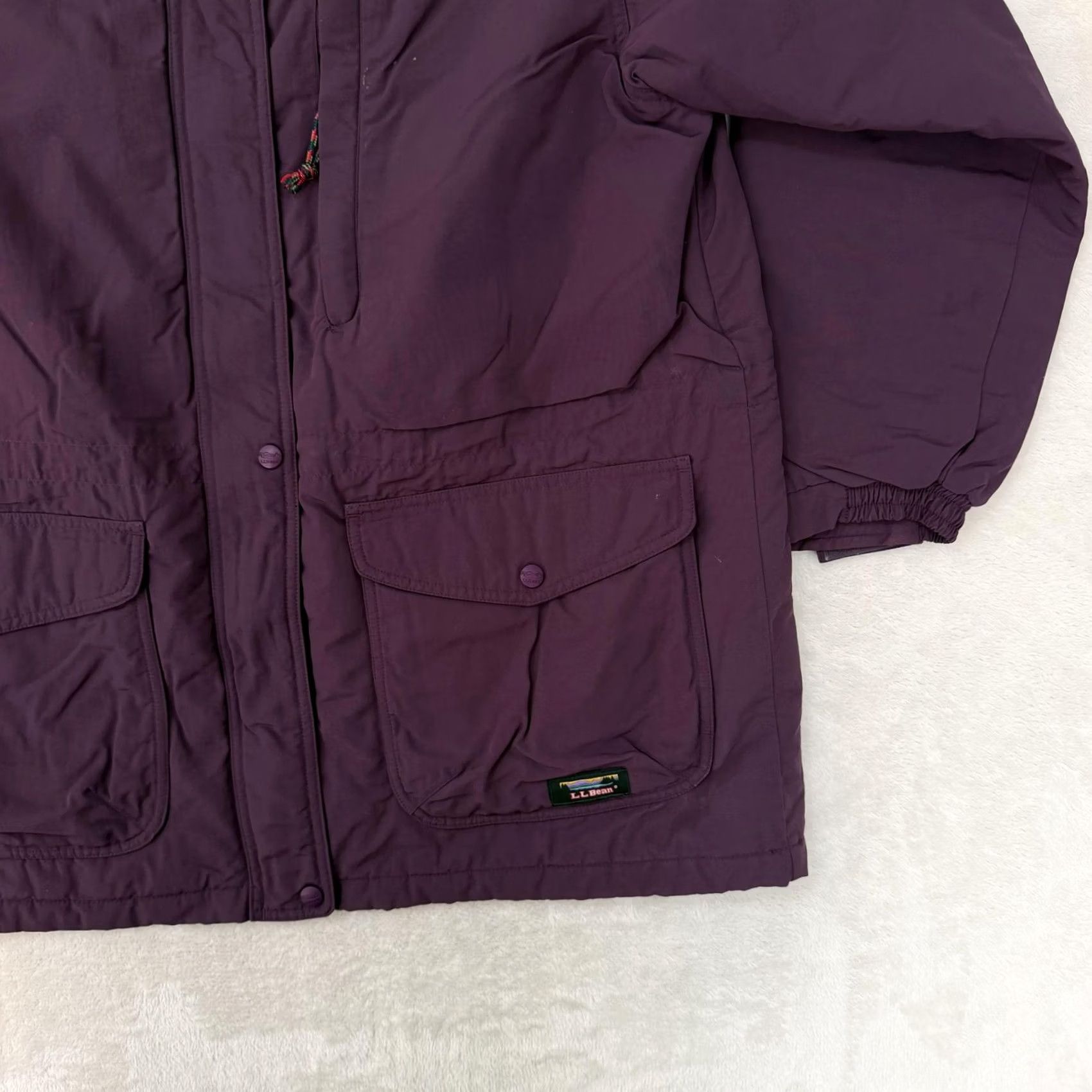 Vintage VINTAGE: No — LL Bean Coat Womens Large Purple Parka Long Insulated Full Zip Lined Size L / US 10 / IT 46 - 4 Thumbnail