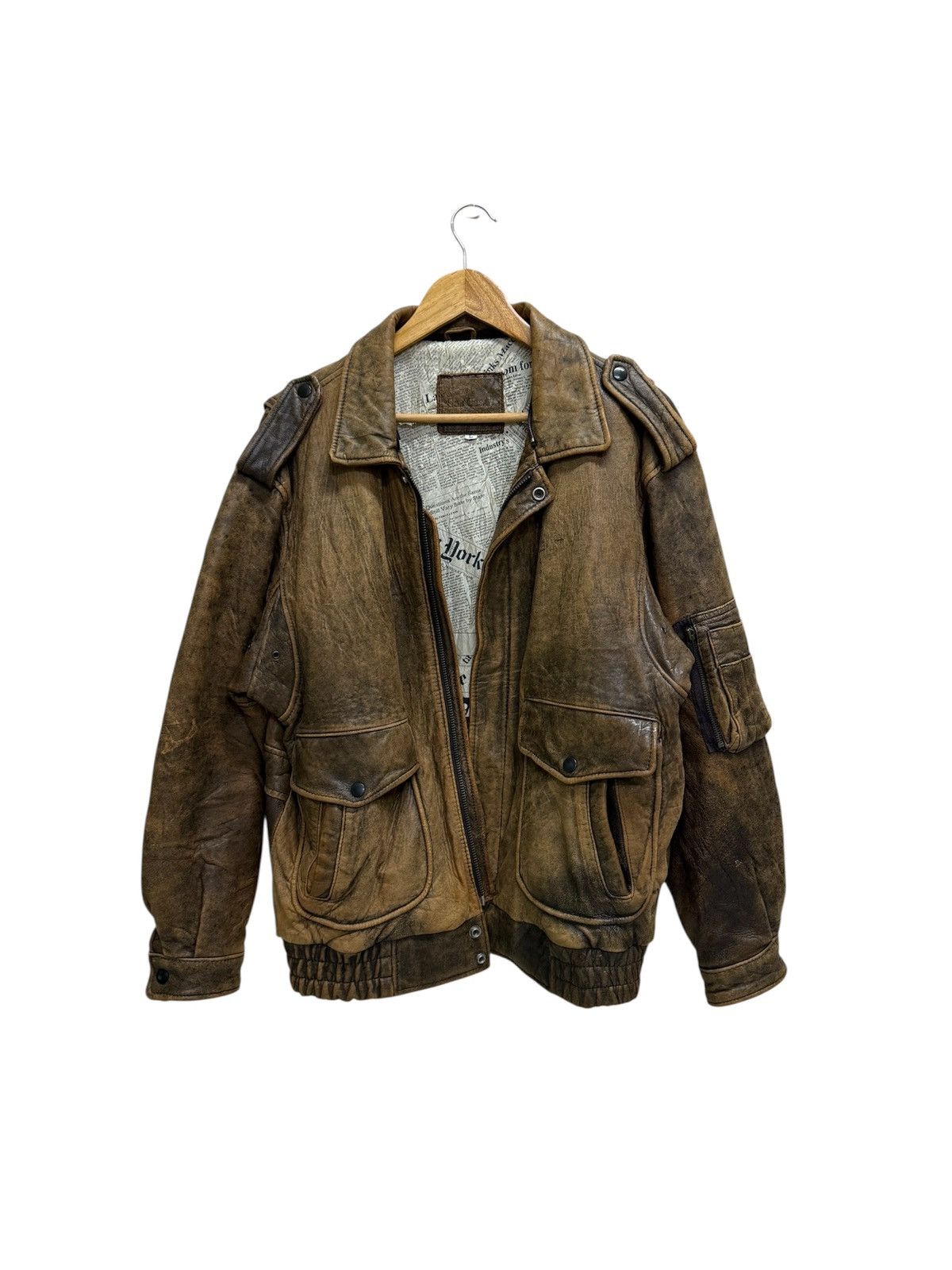 Genuine Leather Vintage Sub Urban Tokyo Leather Jacket Size US L / EU 52-54 / 3 - 1 Thumbnail