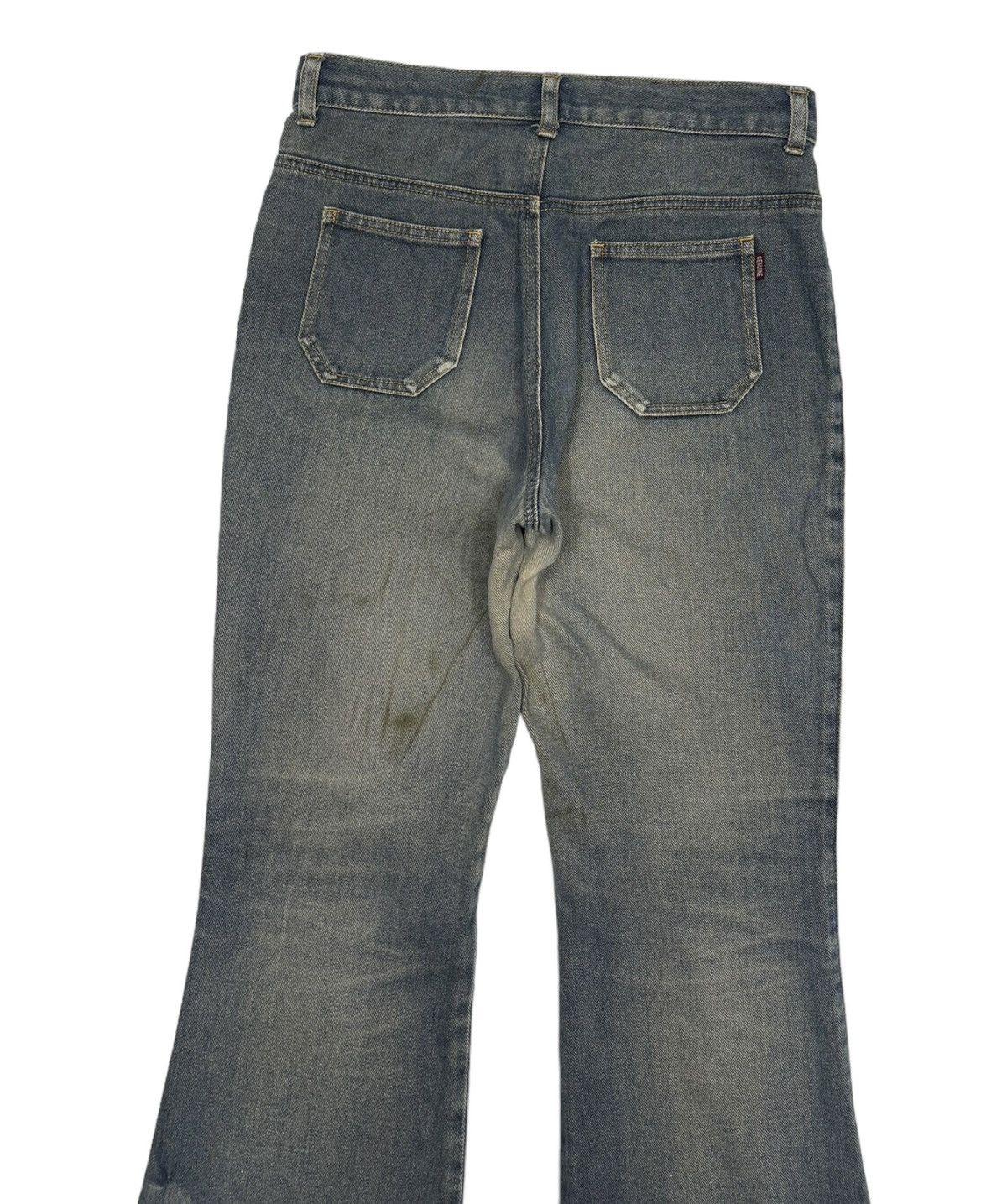 Hysteric Glamour × Japanese Brand SUPER FLARE JOUER AUX ECHECS FADED DISTRESS BUSH JEANS Size US 28 / EU 44 - 6 Thumbnail