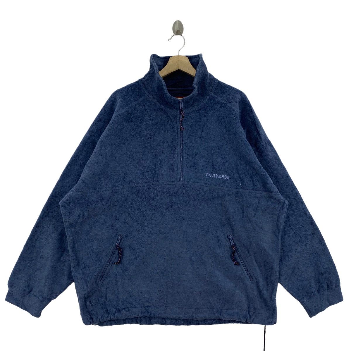 Converse CONVERSE ALL STAR Retro Sherpa Blue Bomber Jacket Size US XXL / EU 58 / 5 - 1 Thumbnail