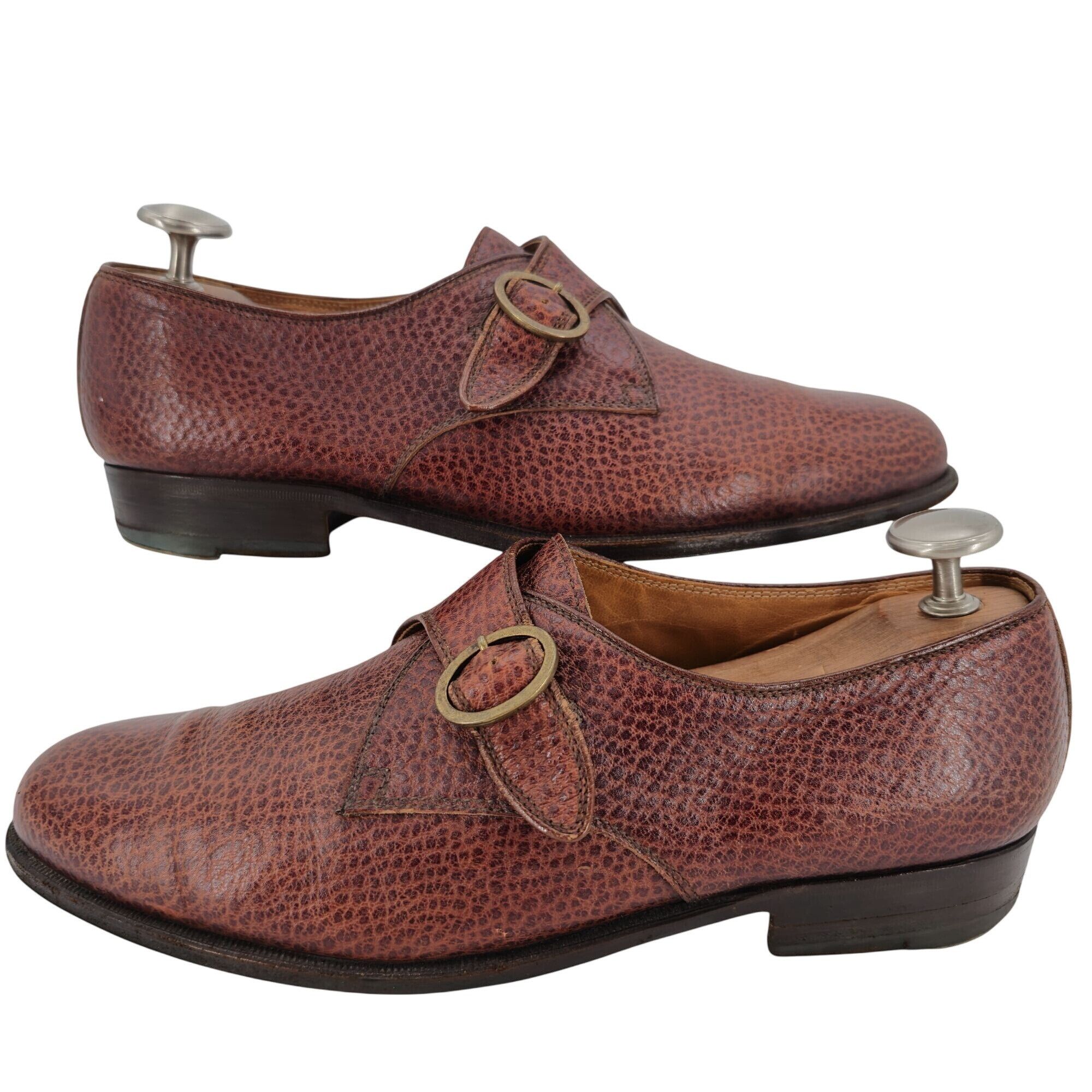 Principe Principe Di Bologna Italy Vintage Mens 12 Brown Pebble Grain Size US 12 / EU 45 - 6 Thumbnail