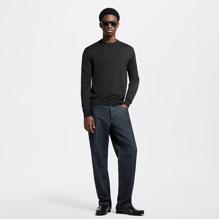 Louis Vuitton Signature Wool-Silk Blend Long-Sleeved Crewneck Size US XL / EU 56 / 4 - 5 Thumbnail