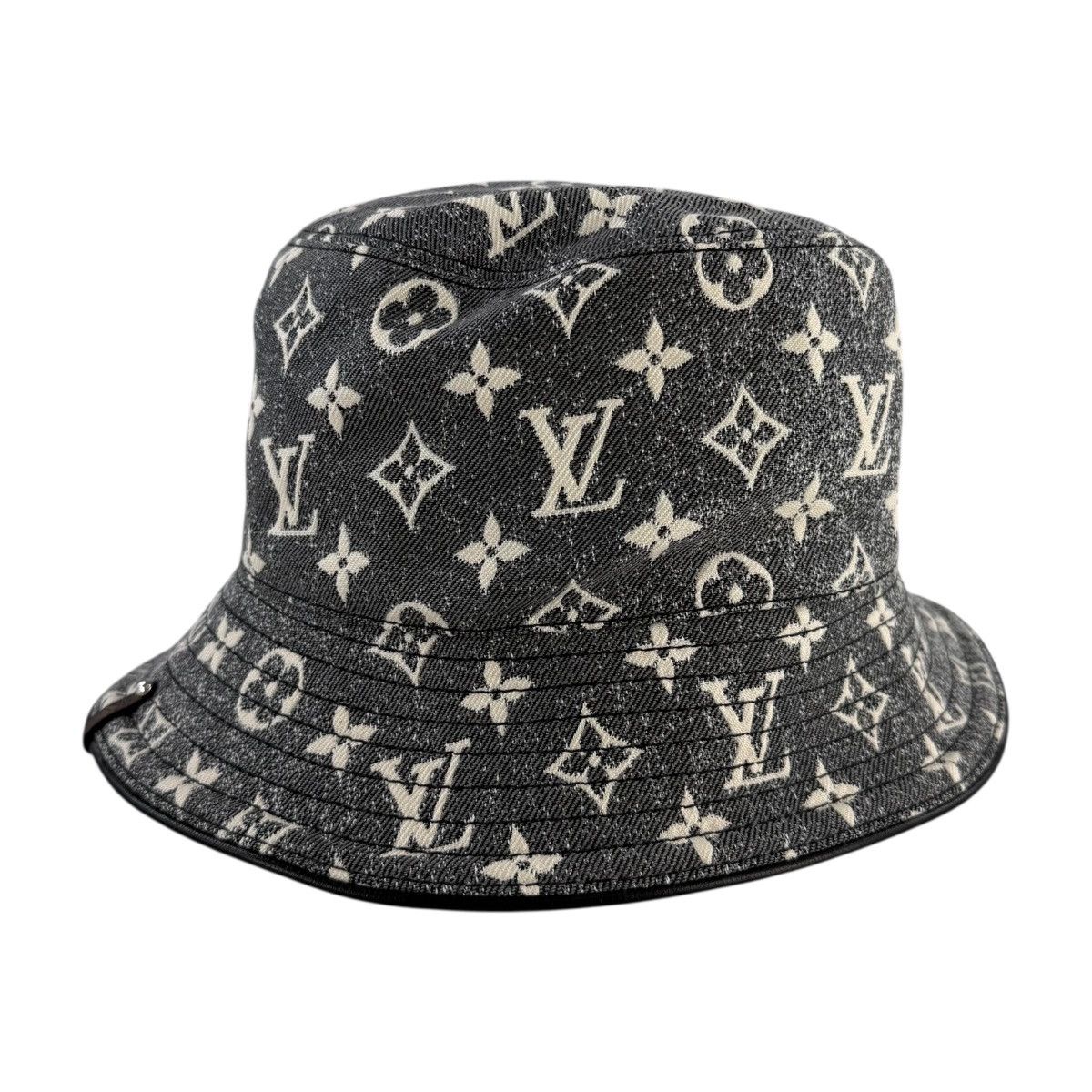 Louis Vuitton Louis Vuitton Monogram Jacquard Denim Bucket Hat Size ONE SIZE - 2 Thumbnail