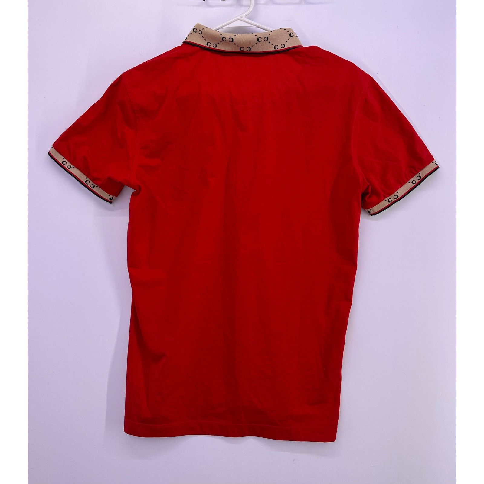 & Other Stories Pavini Red Polo With Brown CC Accents Size Medium Size US M / EU 48-50 / 2 - 12 Thumbnail