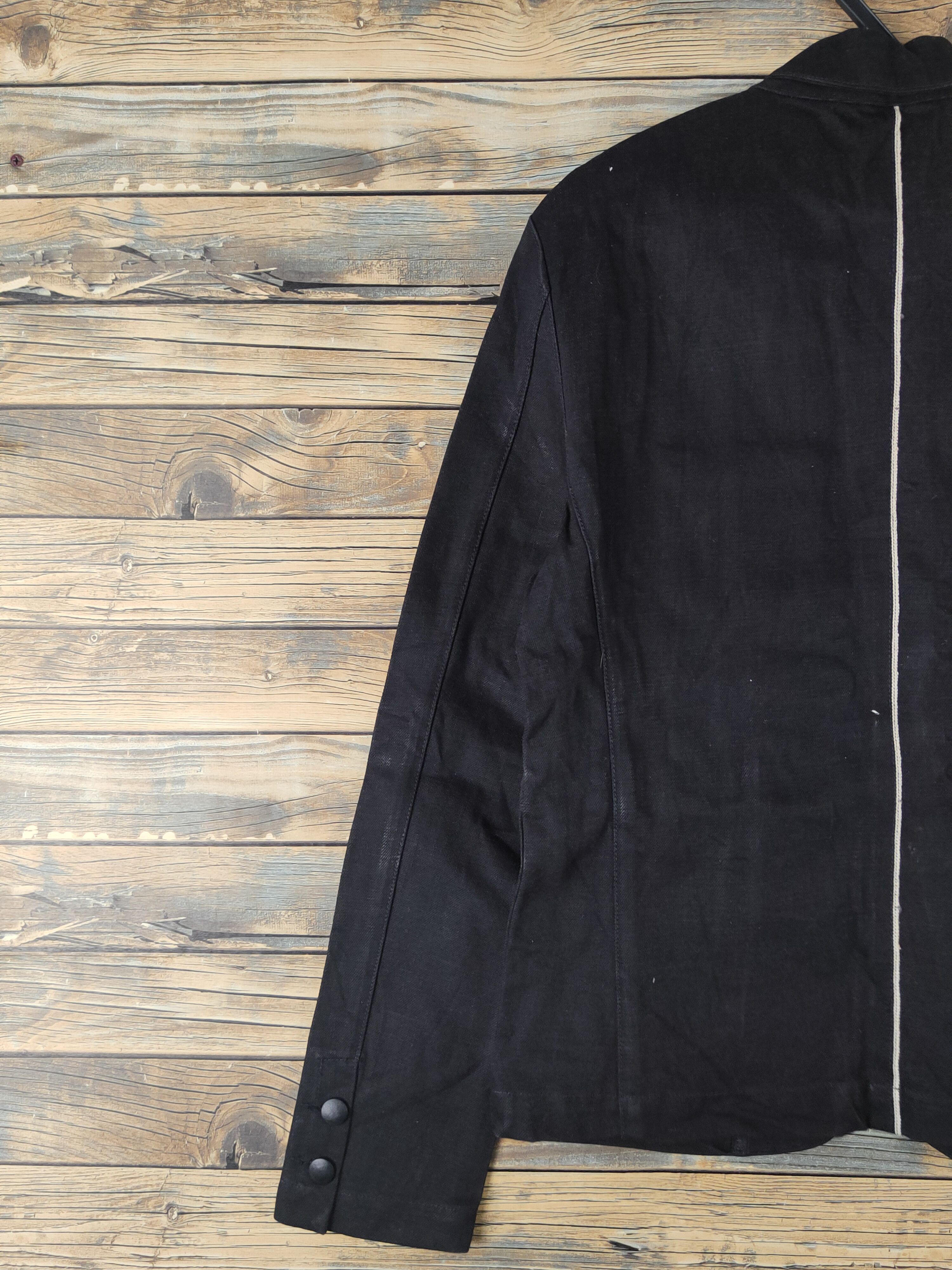 Vintage DL Hopki.rk Black Denim selvedge Jackets #2688 Size US M / EU 48-50 / 2 - 8 Thumbnail