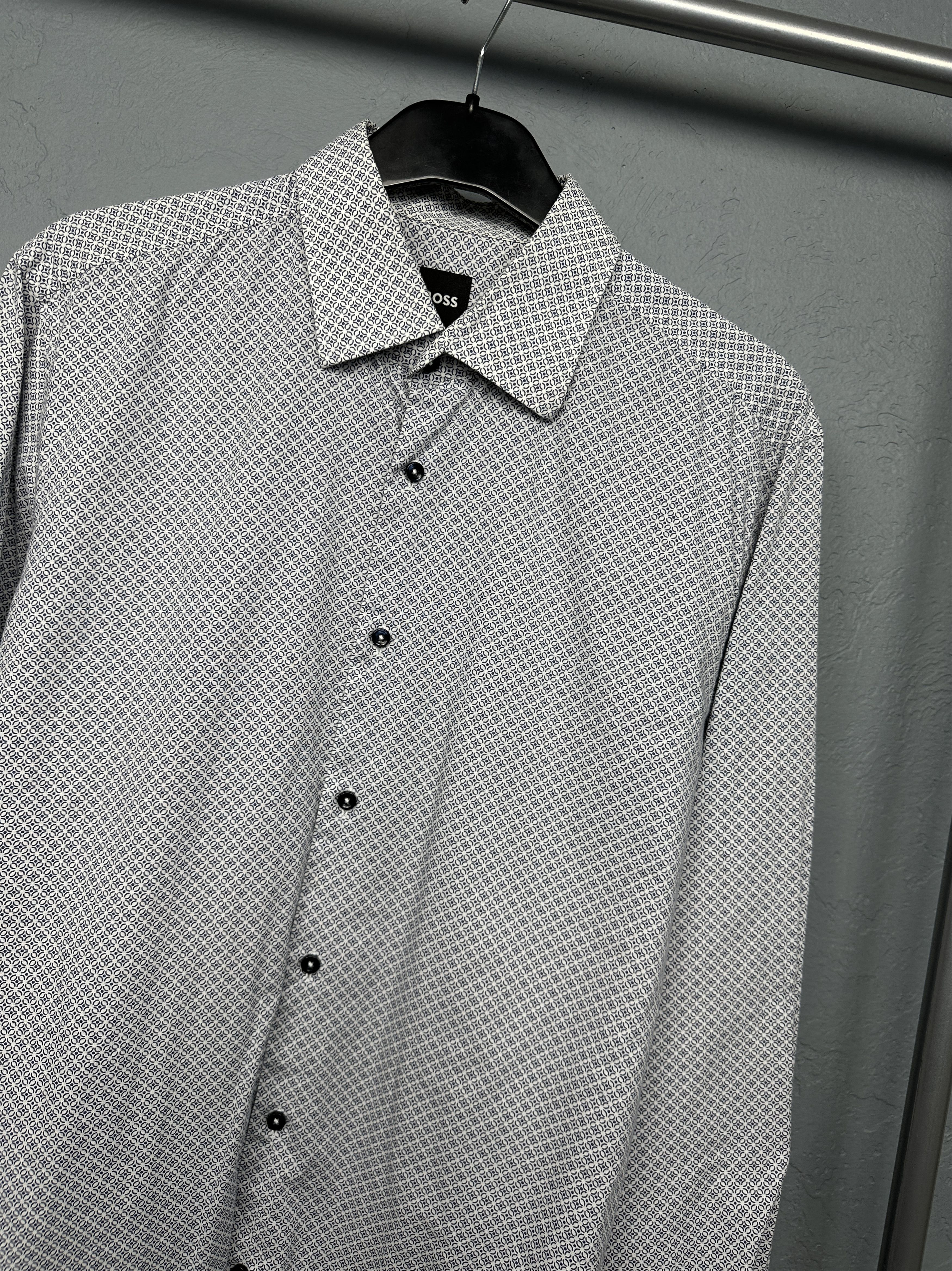 Hugo Boss Hugo Boss Mens Long Sleeve Shirt Size US L / EU 52-54 / 3 - 2 Thumbnail