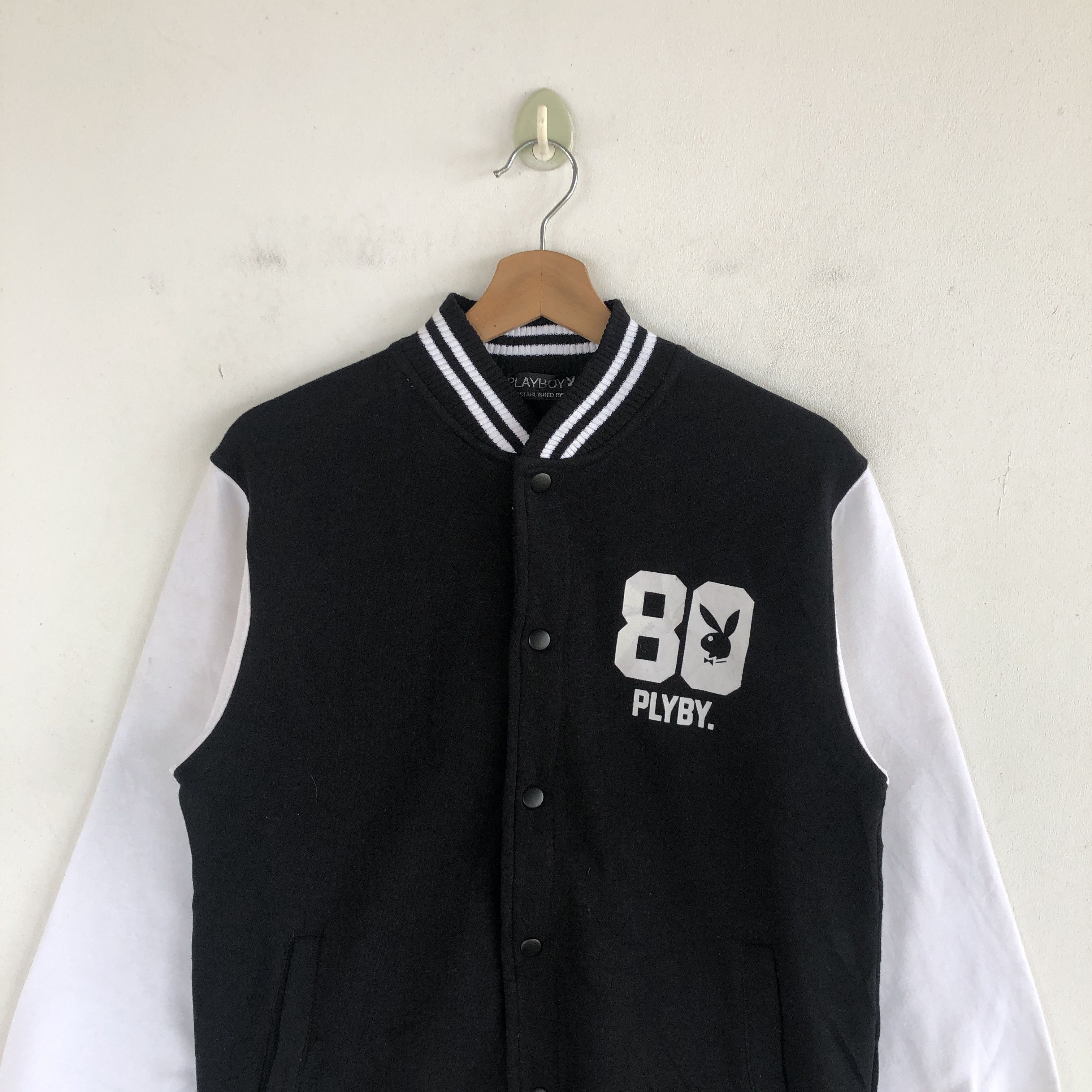 Playboy × Vintage Vintage Playboy Varsity Sweater Bunny Button Sweatshirt Size US S / EU 44-46 / 1 - 4 Thumbnail