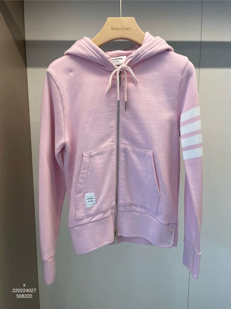 Thom Browne Thom Browne Cherry blossom pink cotton hooded hoodie Size XS / US 0-2 / IT 36-38 - 1 Thumbnail