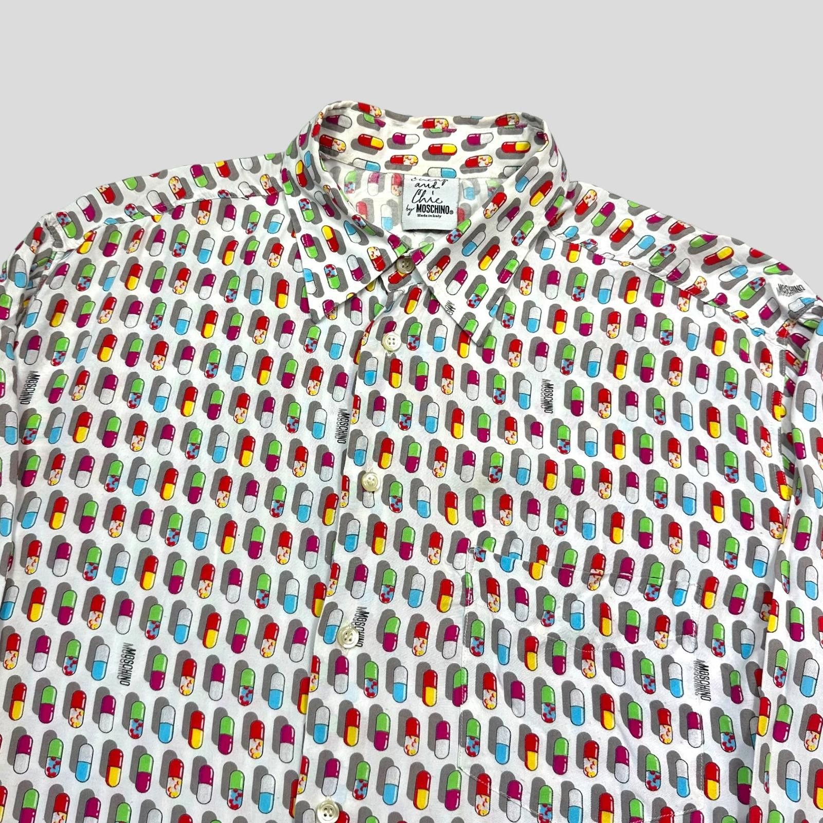 Moschino Moschino 1997 Cheap and Chic Pills Longsleeve Shirt - L Size US L / EU 52-54 / 3 - 2 Thumbnail