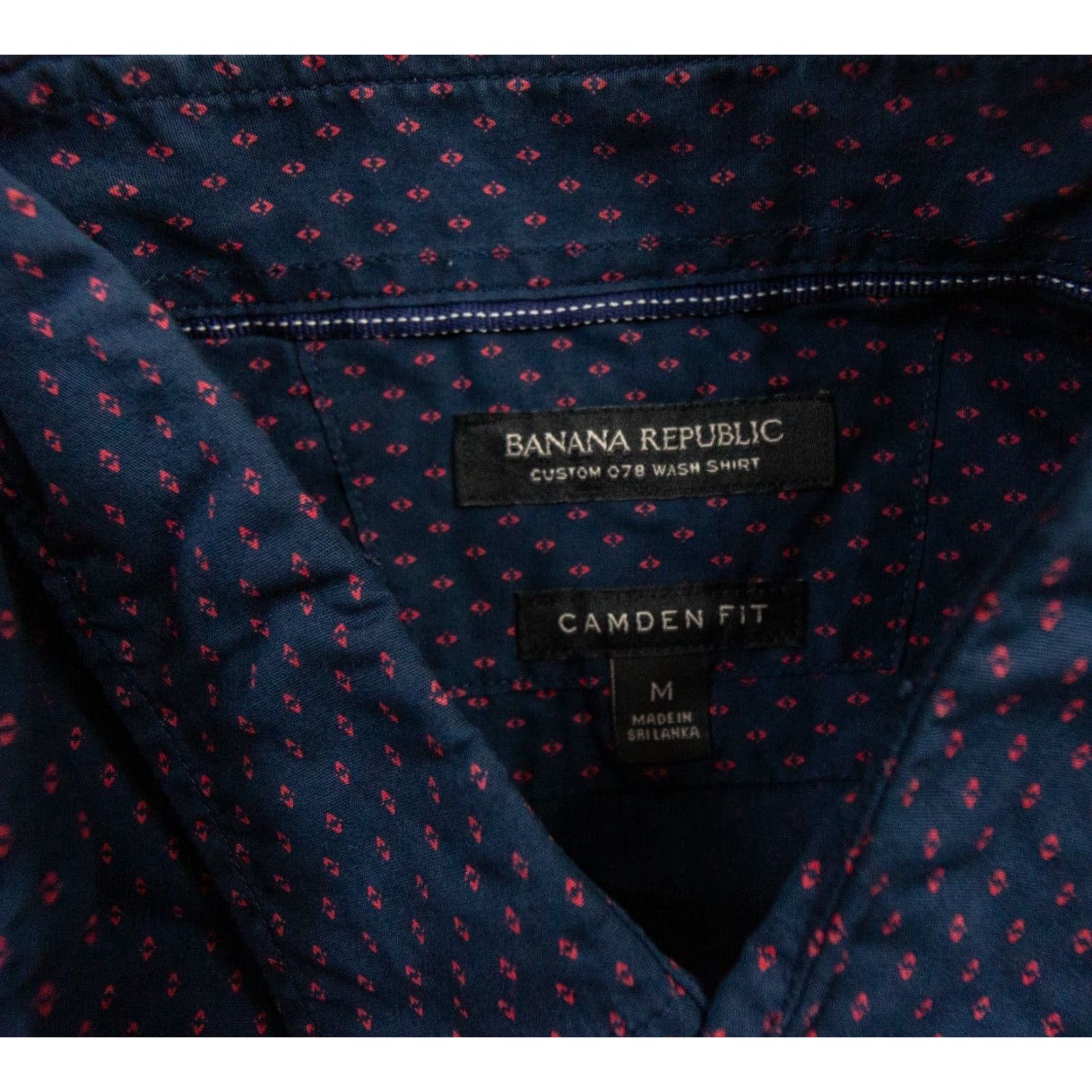 Banana Republic Banana Republic Banana Republic Men’s Camden Fit Button Down Shirt M Medium Blue Cotton Button-Up Collared Long Sleeve Zip? Size US M / EU 48-50 / 2 - 5 Thumbnail