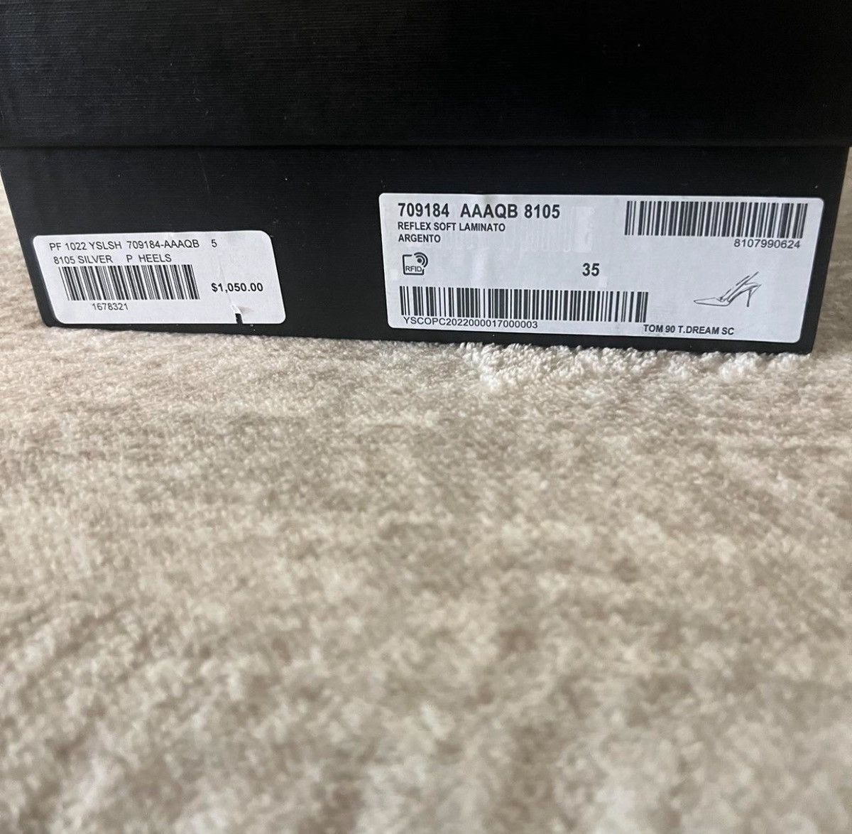 Saint Laurent Paris Saint Laurent Square Pointed Toe Slingback Pumps Size US 5 / IT 35 - 3 Thumbnail