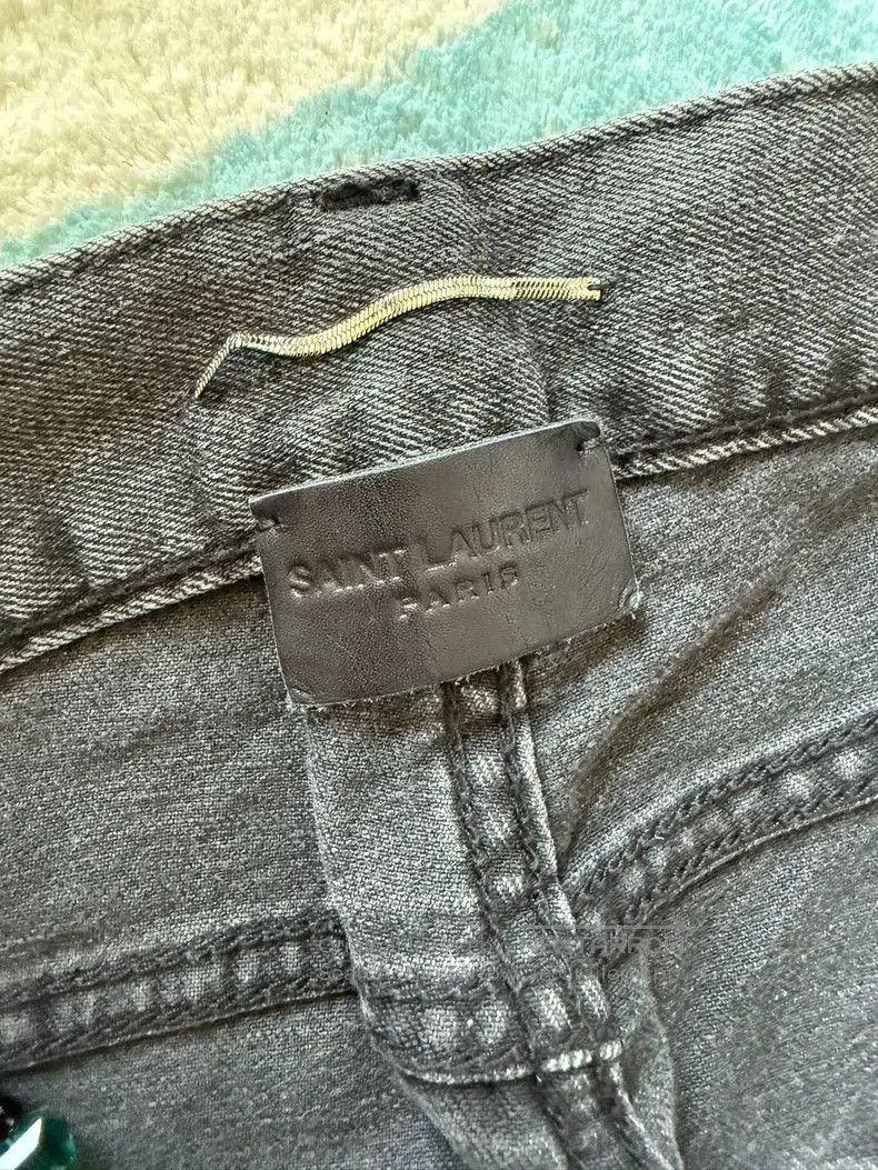 Saint Laurent Paris Saint Laurent Gray Denim Jeans Size 30. Size US 30 / EU 46 - 4 Thumbnail