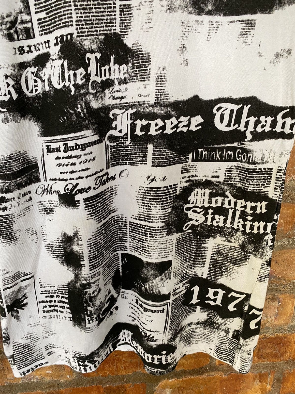 In The Attic Iconic Punk and Gothic Newspaper print tee Size US S / EU 44-46 / 1 - 9 Thumbnail