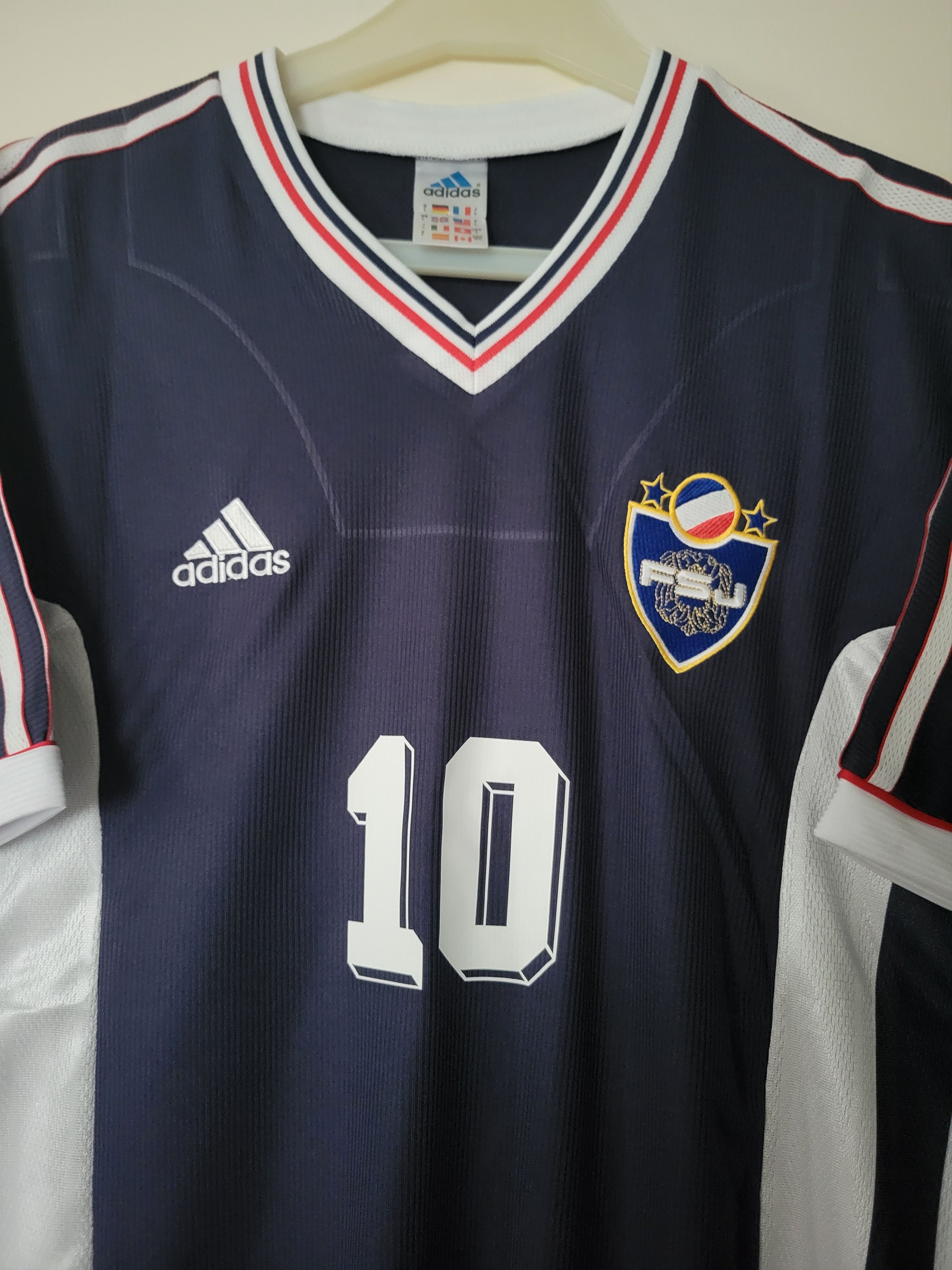 Other Yugoslavia 1998 Stojković 10 Vintage Retro Football Jersey Size US L / EU 52-54 / 3 - 4 Thumbnail