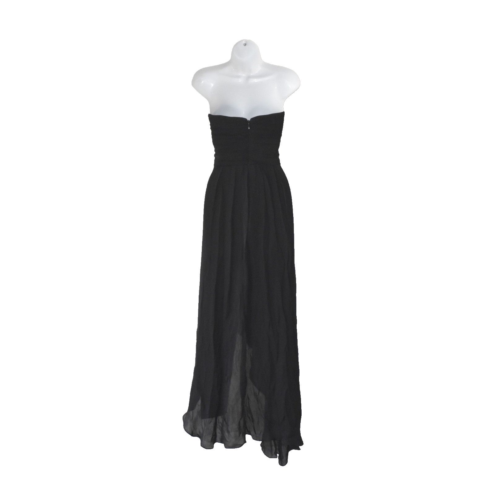 NICOLE MILLER Black Silk Blend Strapless Jumpsuit Sz 2 $395 - titalatam.com