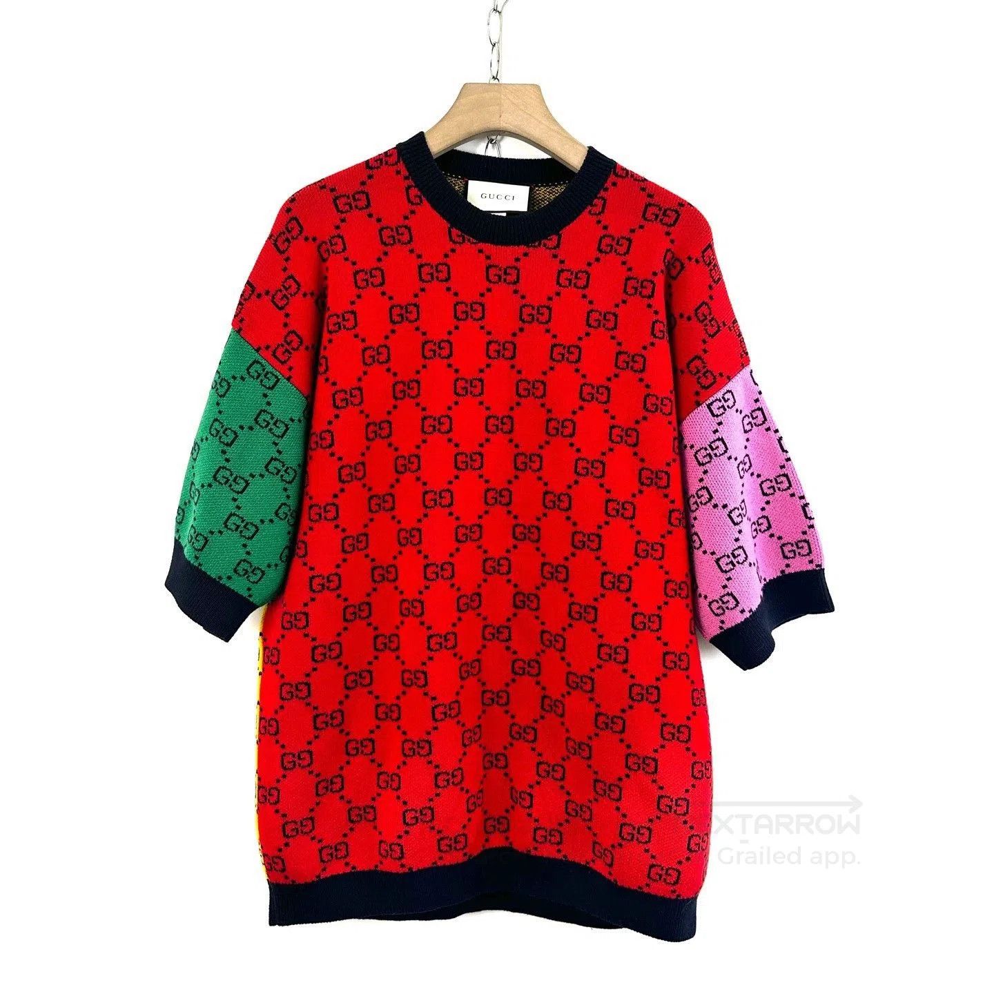 Gucci Gucci GG All-Over Print Short-Sleeve Knit. Size M / US 6-8 / IT 42-44 - 1 Thumbnail