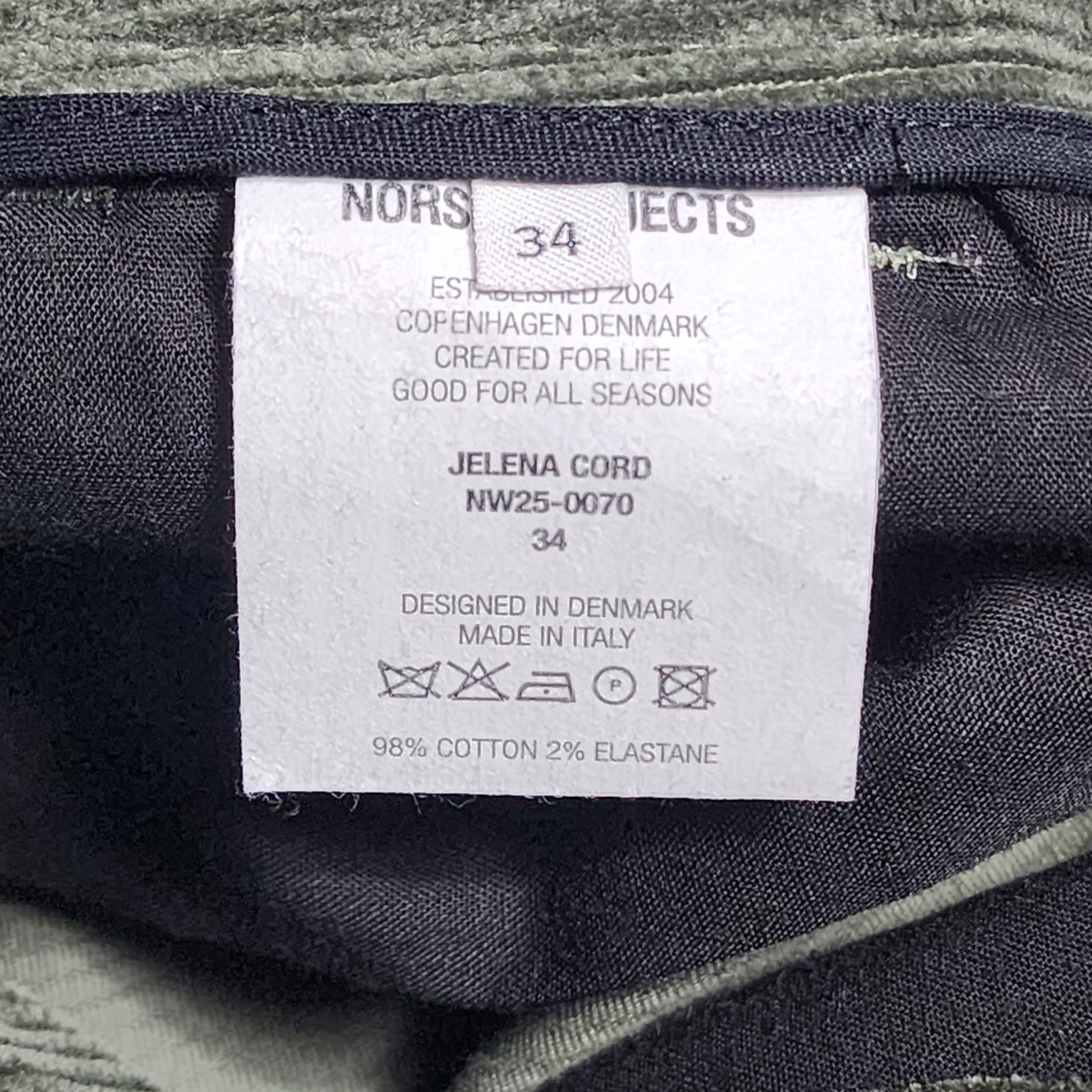 Norse Projects Jelena Cords Ivy Green Pant Made in Italy (See Measurements) Size 24" / US 00 / IT 34 - 8 Thumbnail