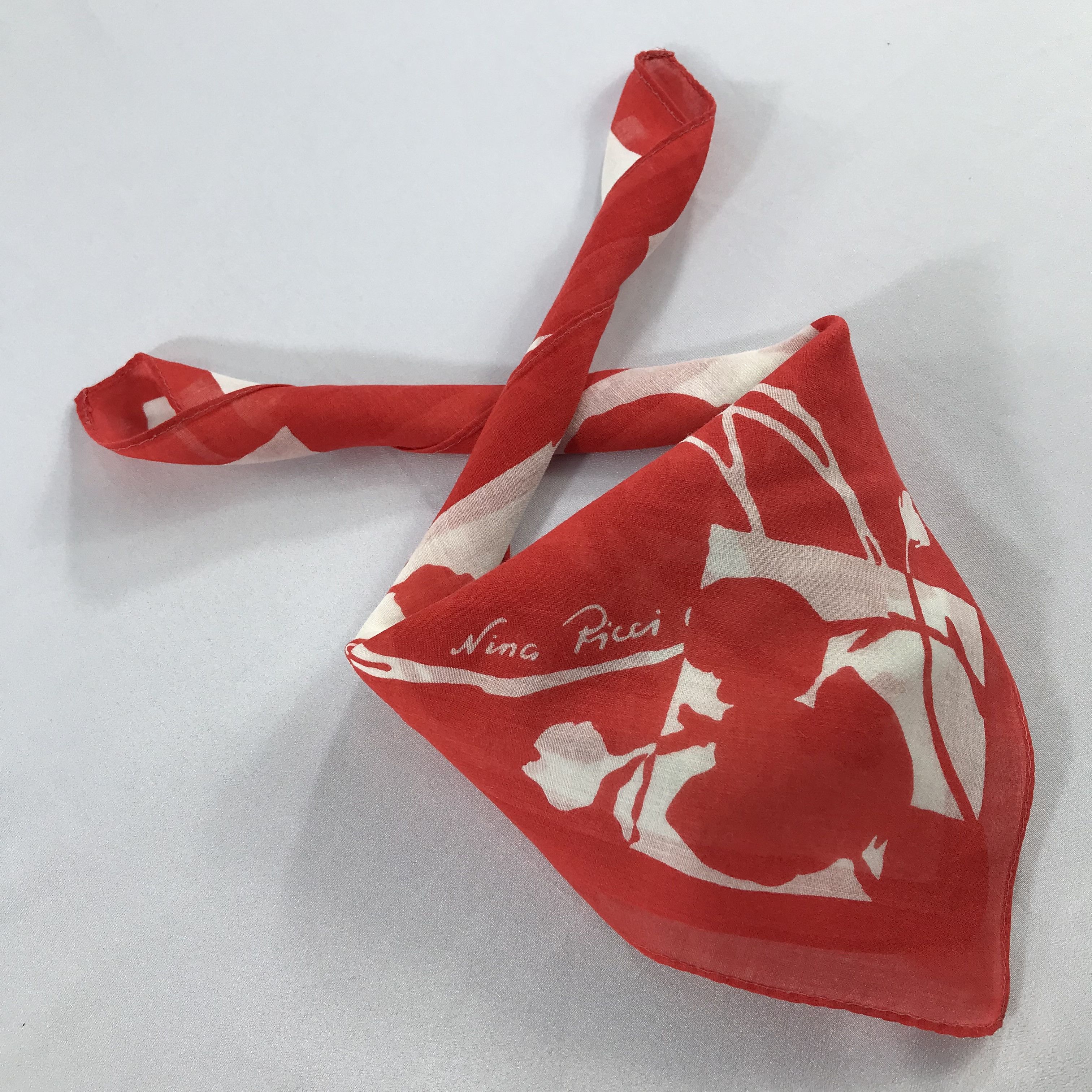 Nina Ricci × Vintage Nina Ricci Bandana / Handkerchief / Neckerchief - S2198 Size ONE SIZE - 4 Thumbnail